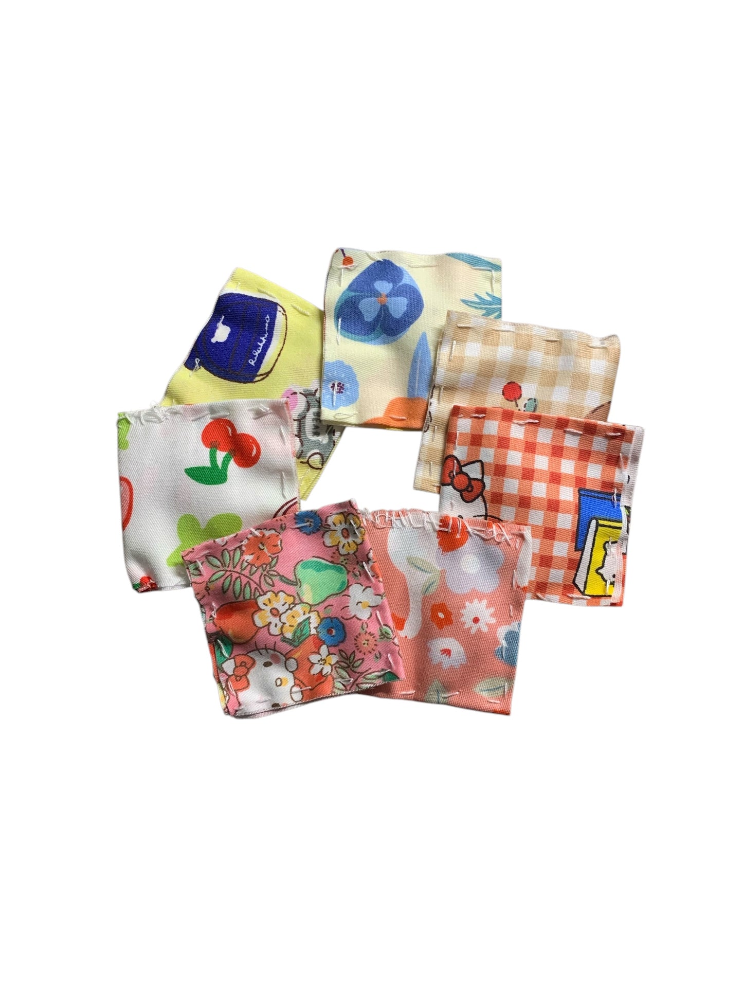 Prayer Quilt Pocket Size with Wood Cross Handmade
