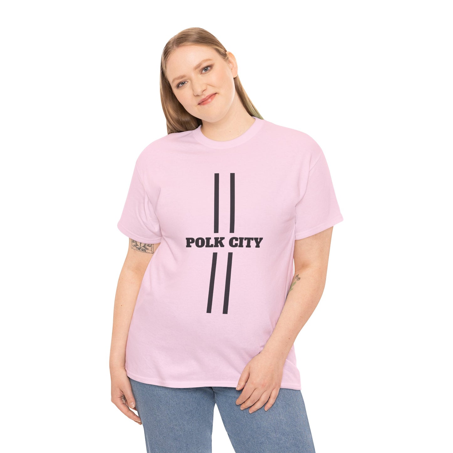 Polk City Unisex Heavy Cotton Tee - Casual Comfort for Every Occasion