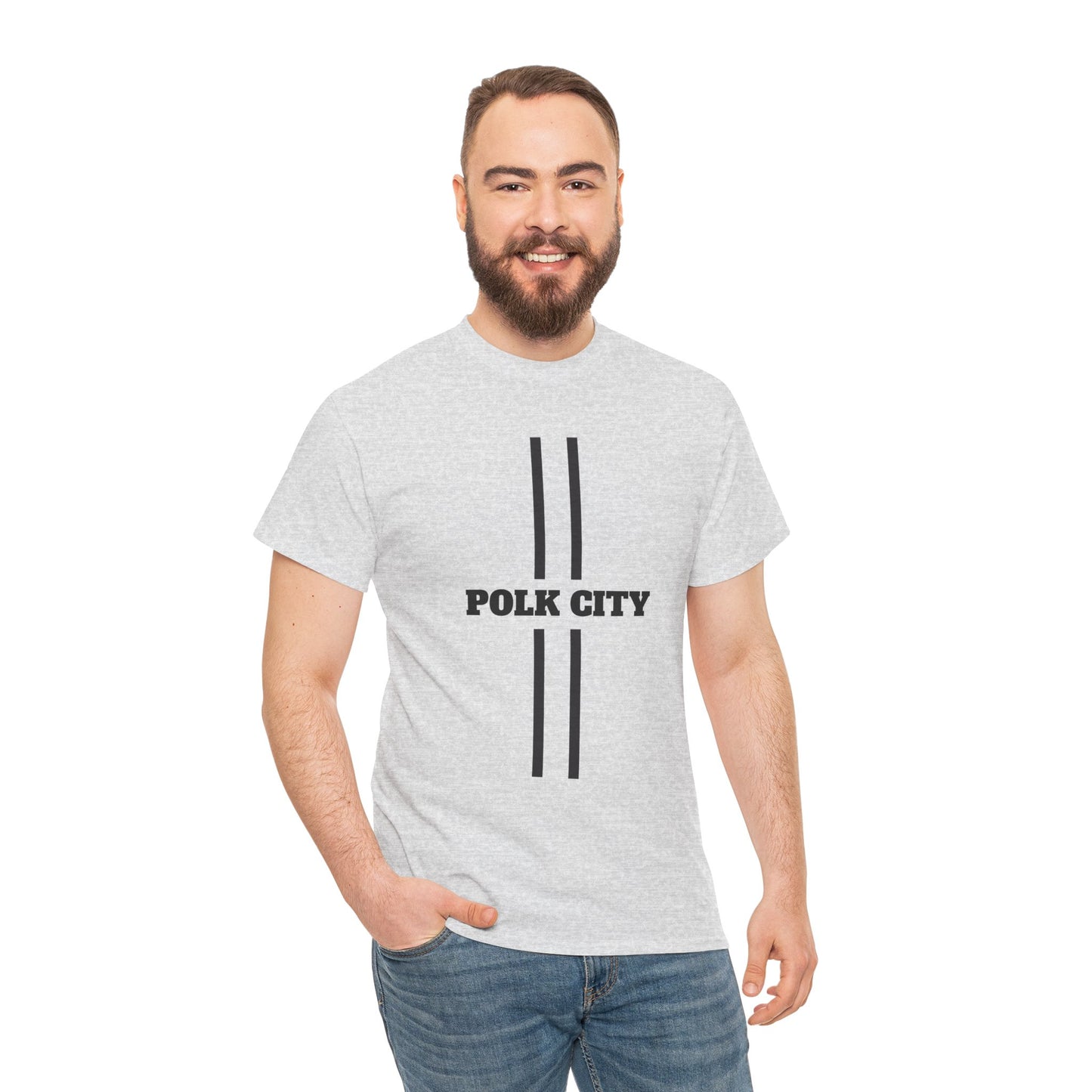 Polk City Unisex Heavy Cotton Tee - Casual Comfort for Every Occasion