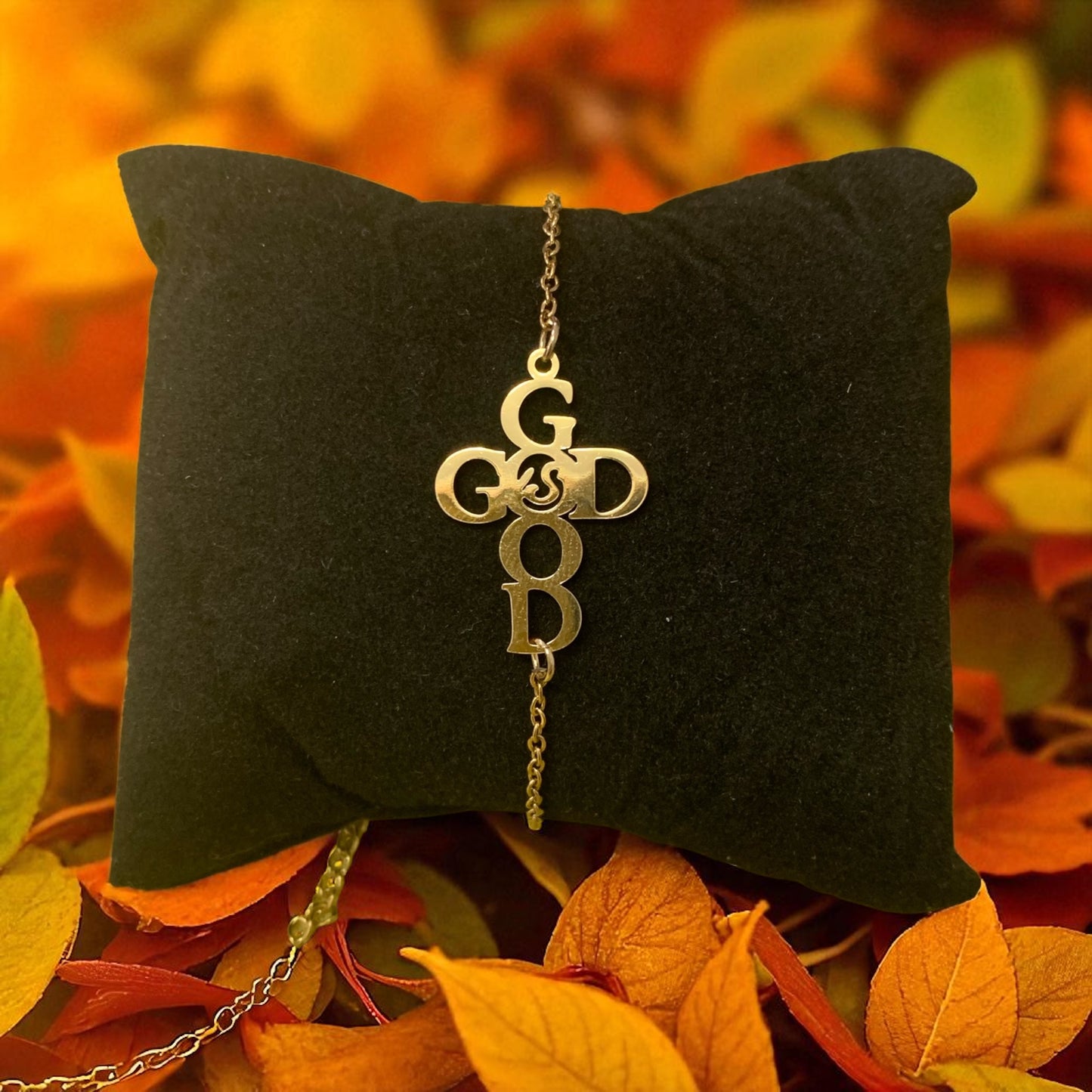 God is Good Gold Plated Stainless Steel Bracelet