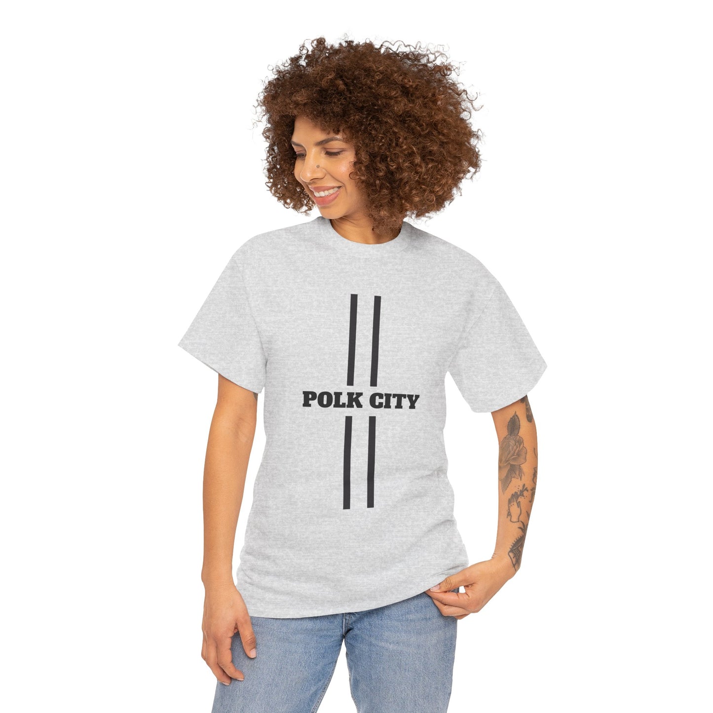Polk City Unisex Heavy Cotton Tee - Casual Comfort for Every Occasion
