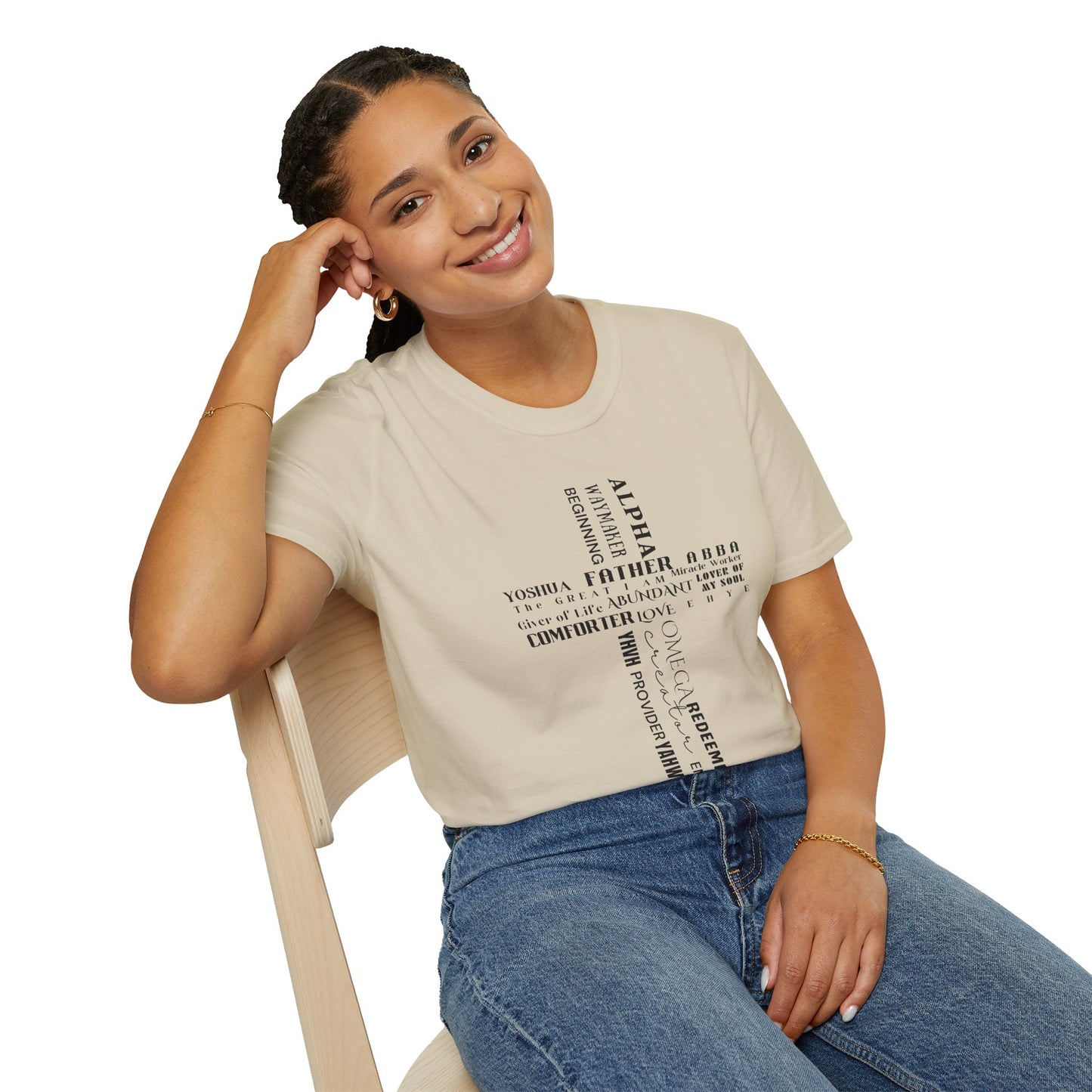Names of God Cross T-Shirt