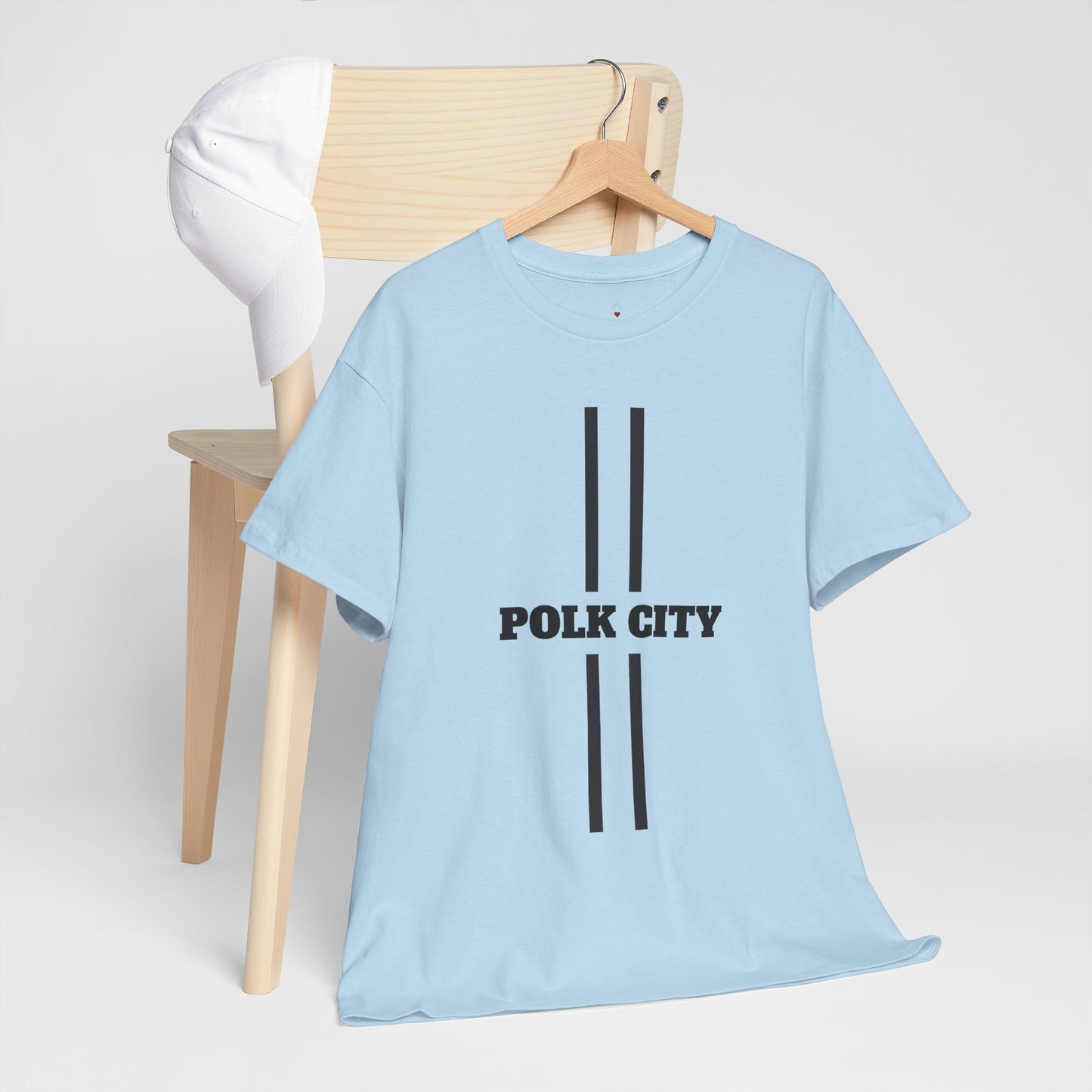 Polk City Unisex Heavy Cotton Tee - Casual Comfort for Every Occasion