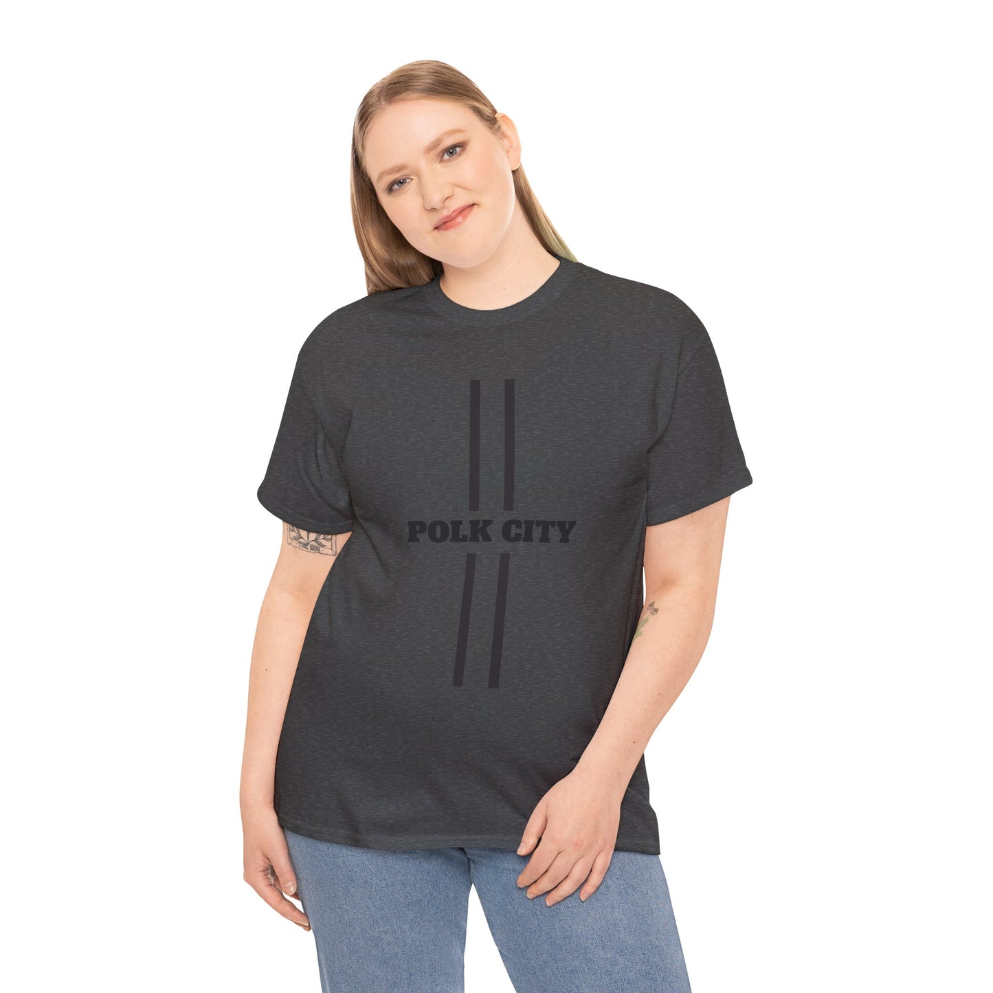 Polk City Unisex Heavy Cotton Tee - Casual Comfort for Every Occasion