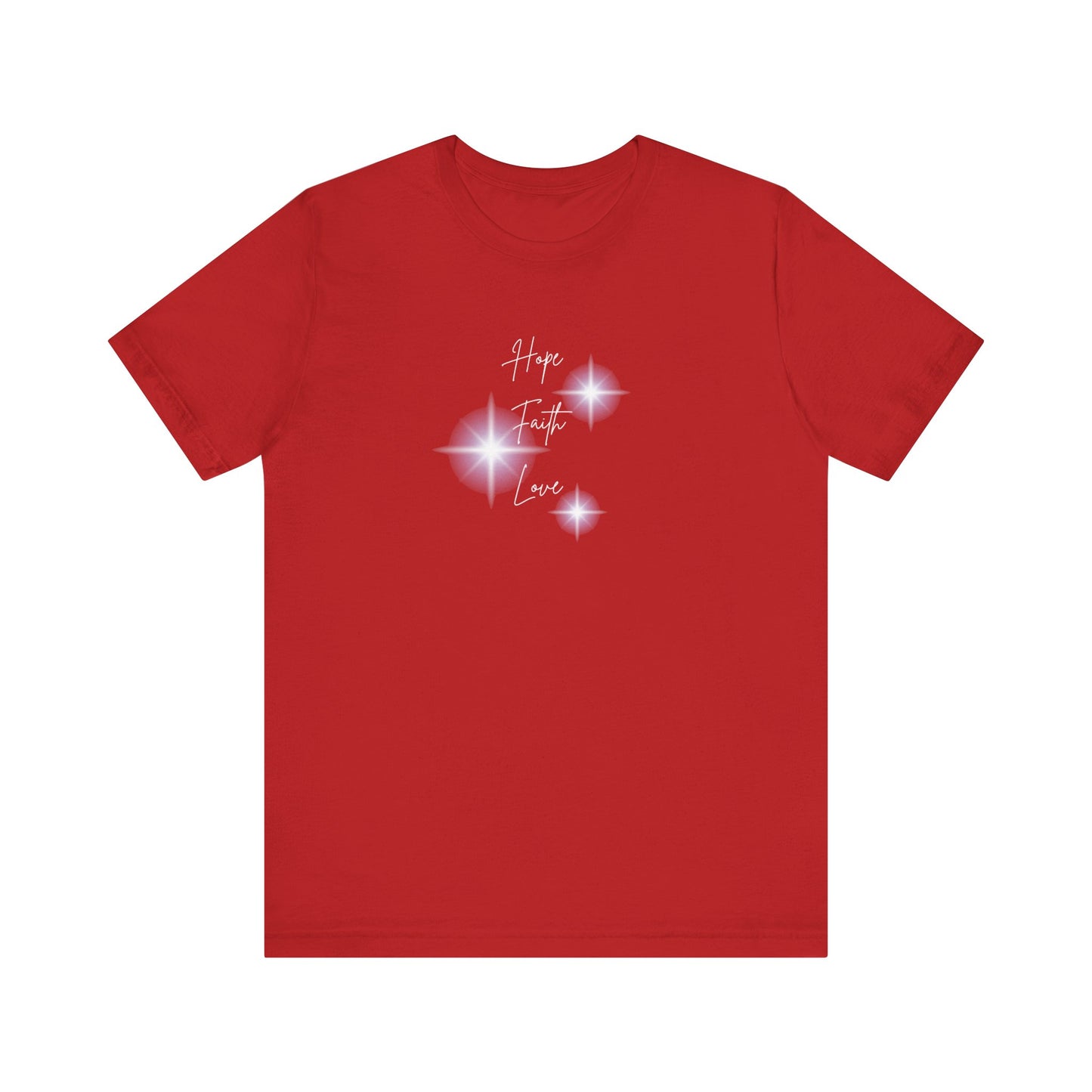Hope, Faith, Love Pearl Glow T-Shirt
