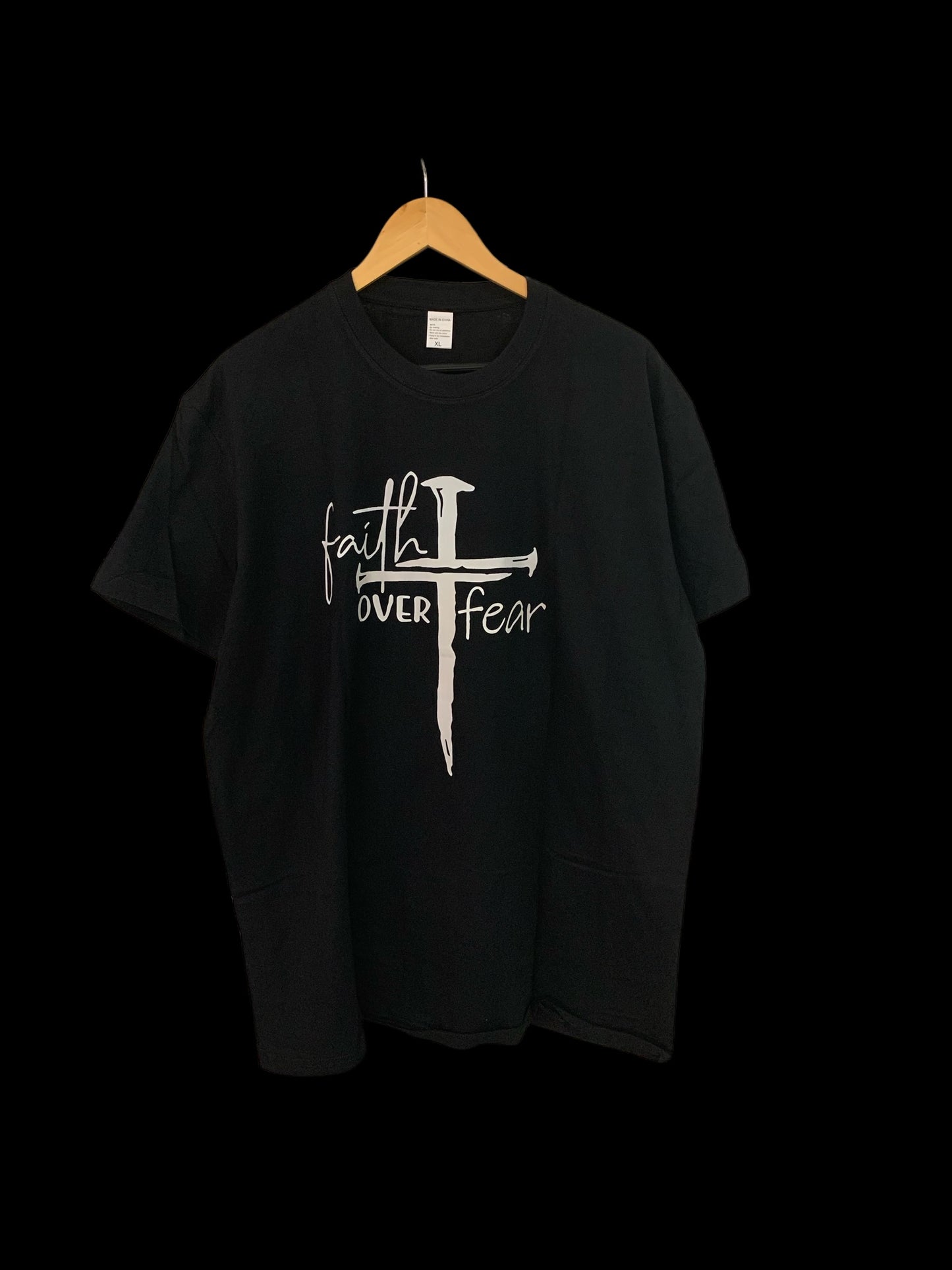 Faith over Fear Cross T Shirt Men Women