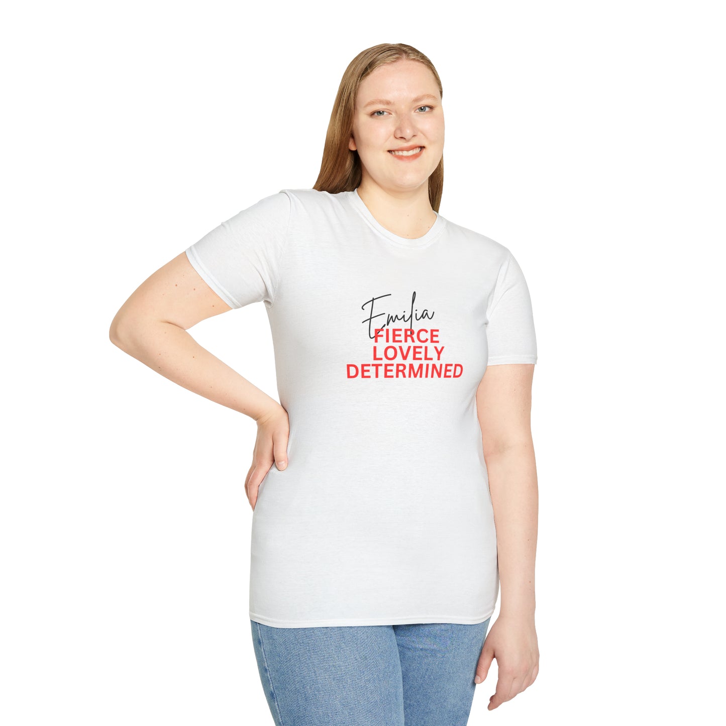 Emilia: Fierce, Lovely, Determined T-Shirt