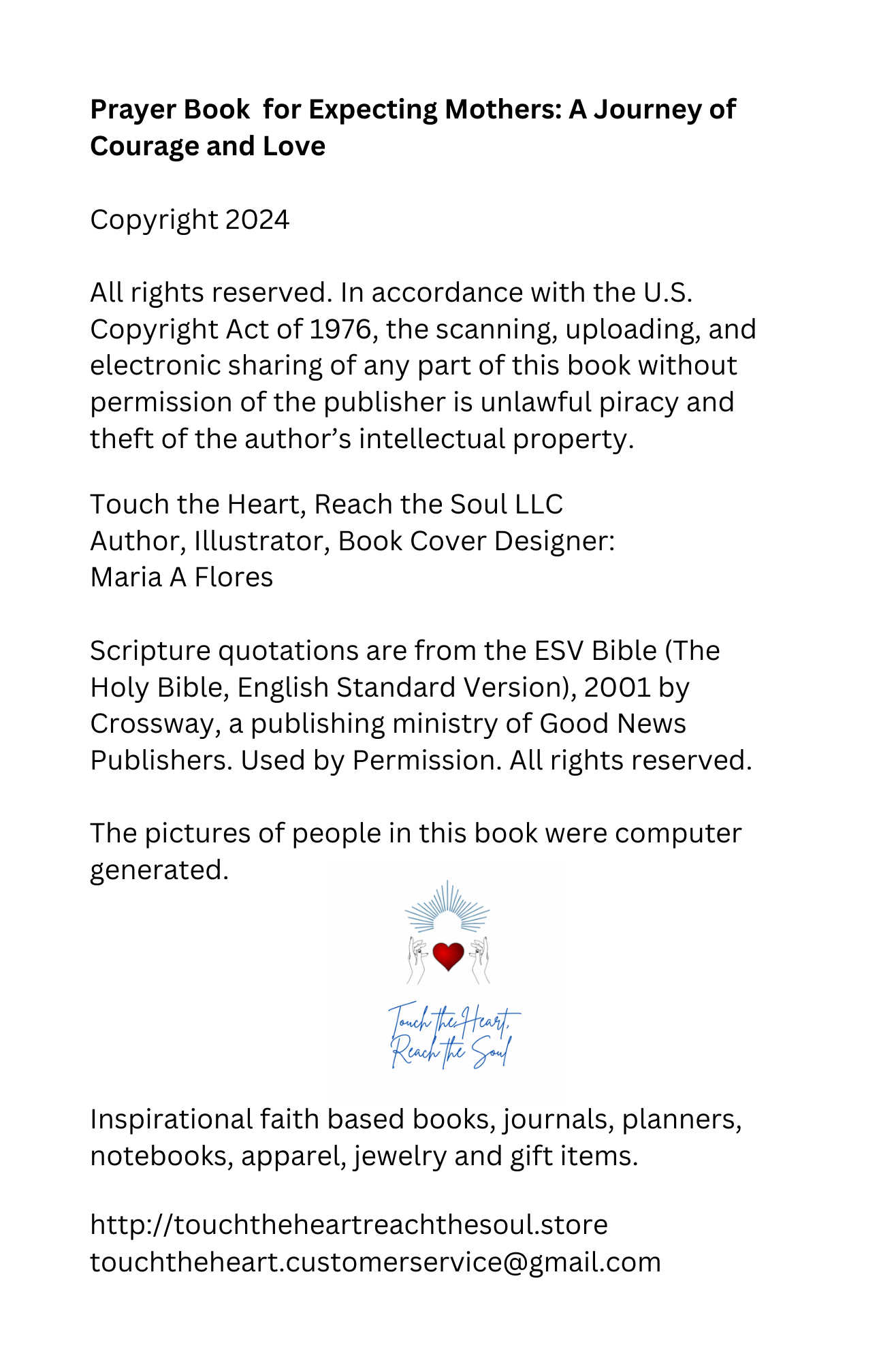 Prayer Book for Expecting Mothers: A Journey of Courage and Love Hardcover by Maria Flores
