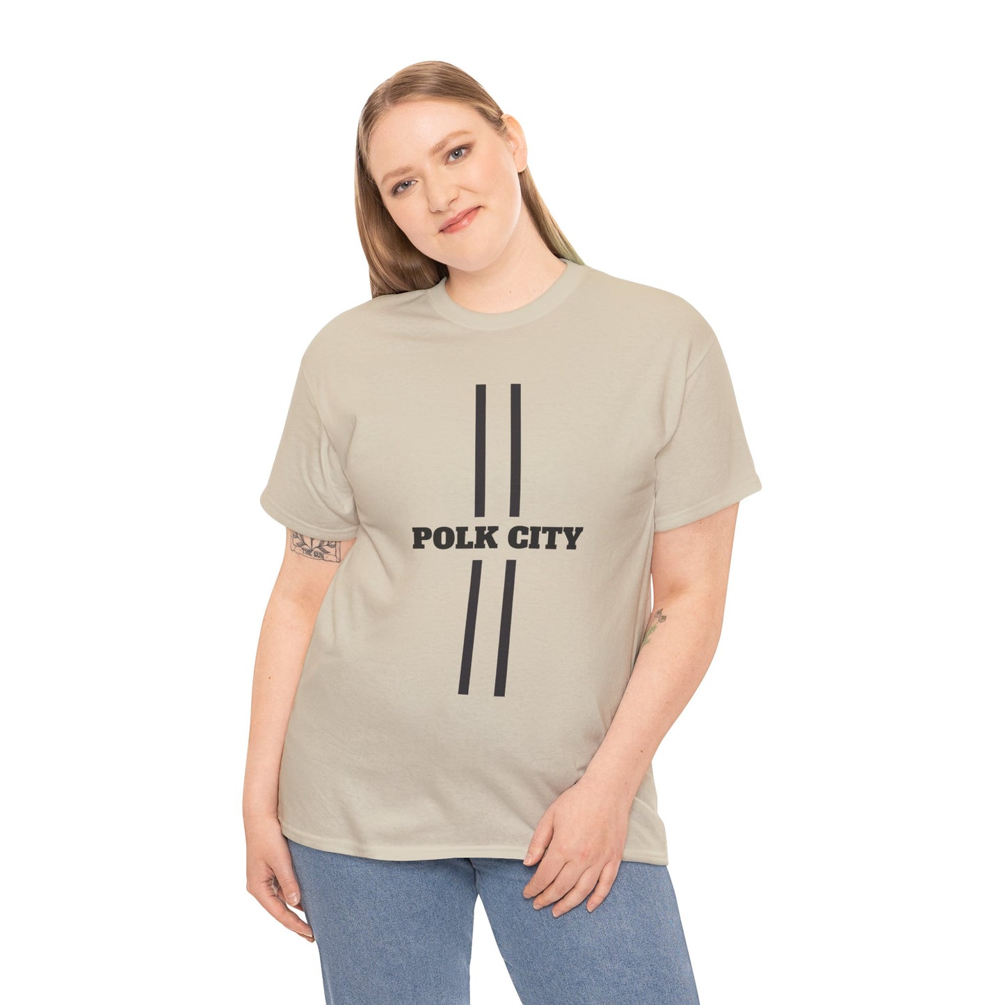 Polk City Unisex Heavy Cotton Tee - Casual Comfort for Every Occasion