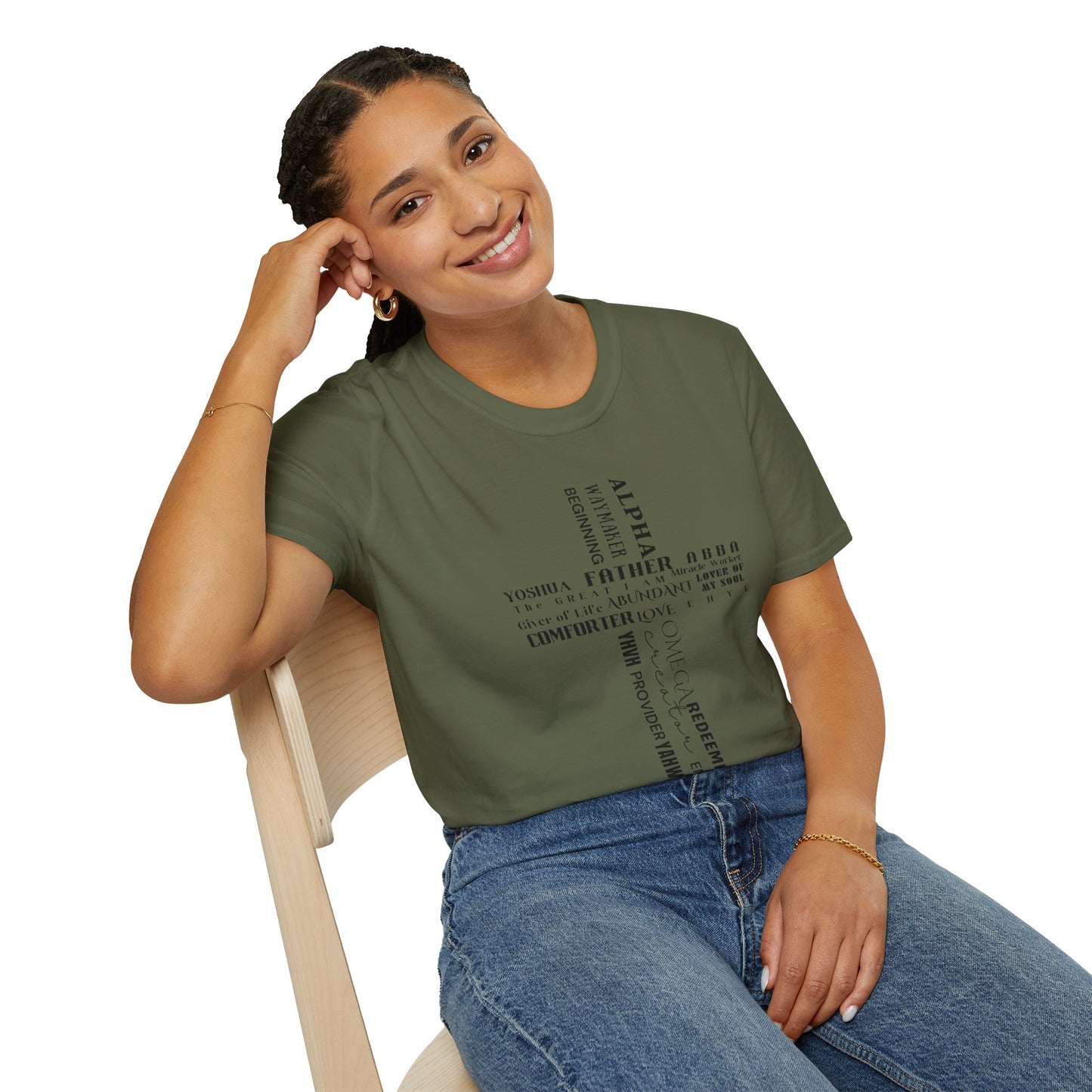 Names of God Cross T-Shirt