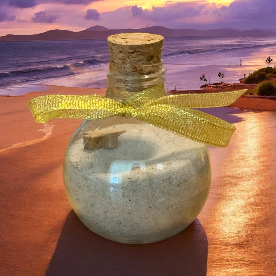 Footprints in the Sand Memory Jar