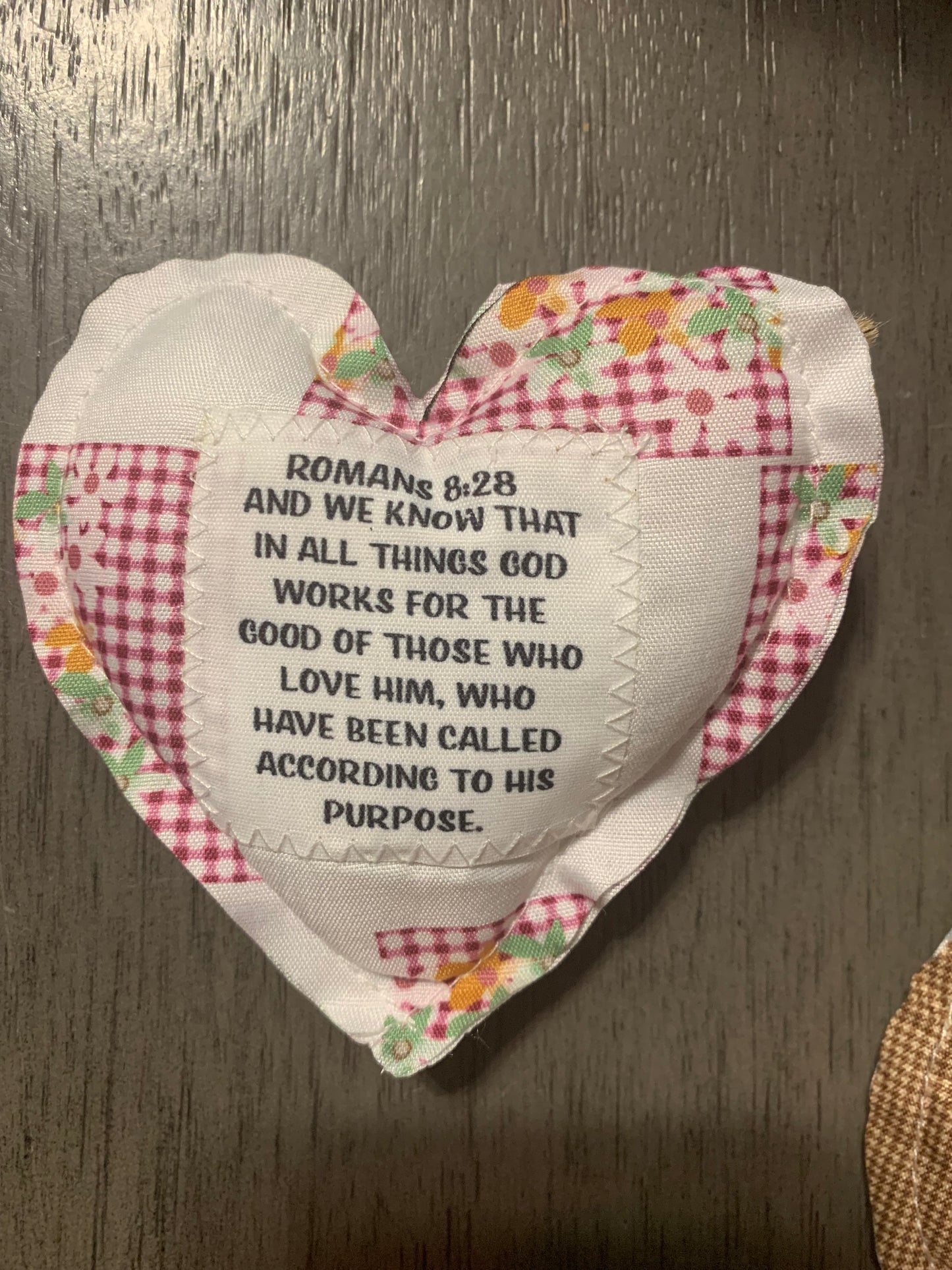 Heart Prayer Pillows with Cross Inside
