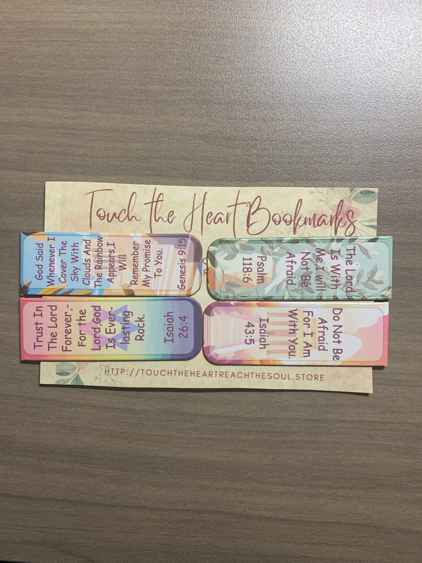 Rainbow Colors Bible Verse Magnetic Bookmarks
