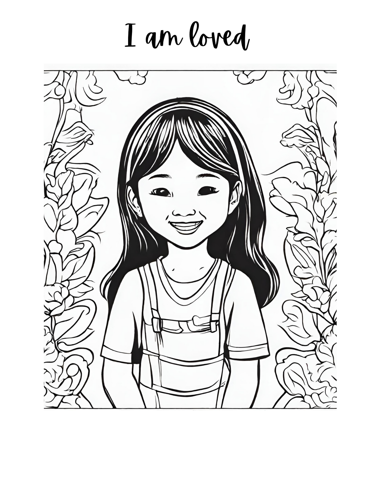 I Am God’s Beloved Daughter: Daily Affirmation Coloring Book for Girls by Maria Flores