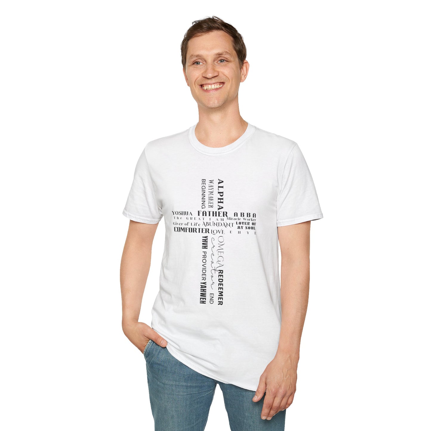 Names of God Cross T-Shirt