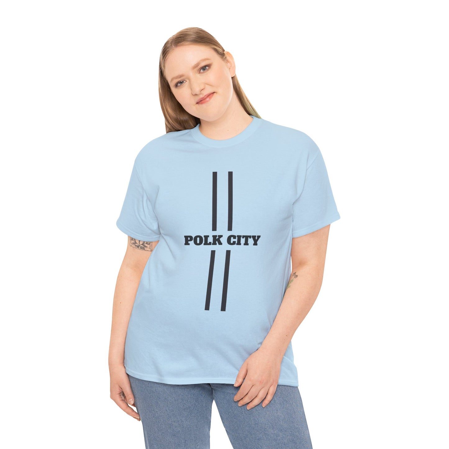 Polk City Unisex Heavy Cotton Tee - Casual Comfort for Every Occasion