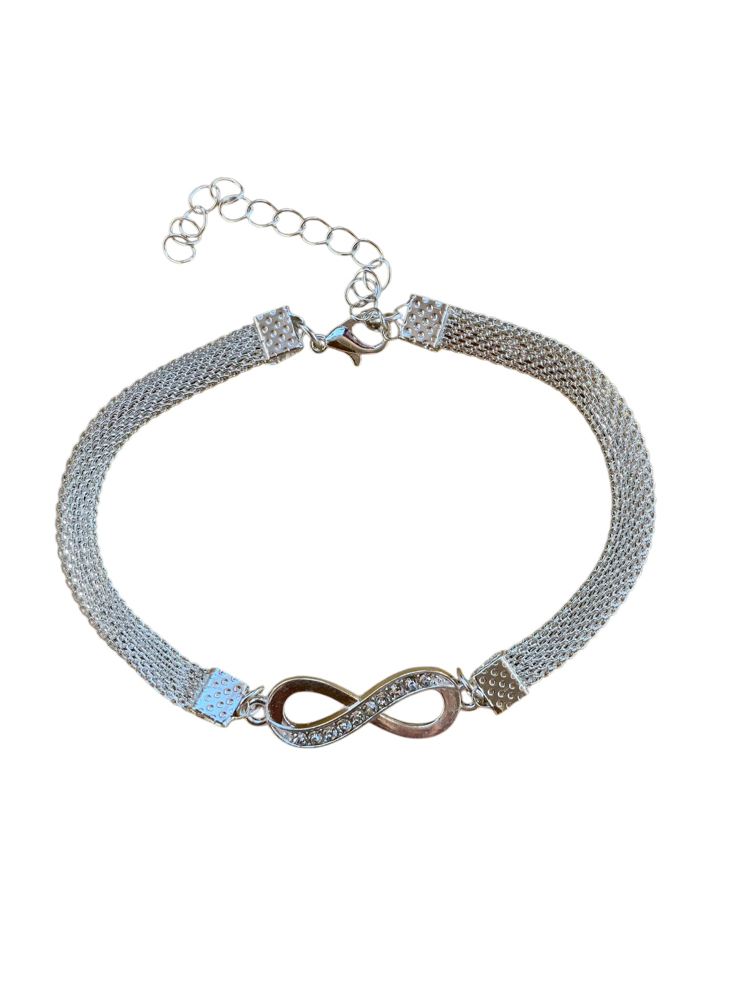 Fashion Anklet Silver Infinity, Heart, Butterfly and Heart, Twin Butterflies