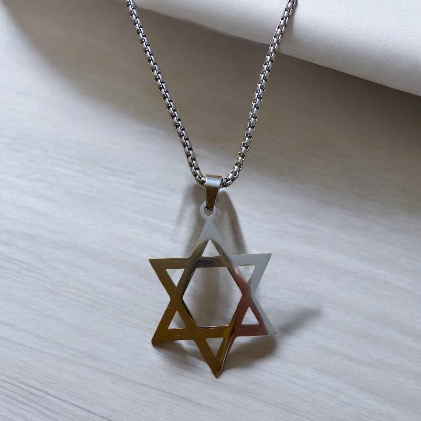Star of David Stainless Steel Necklace