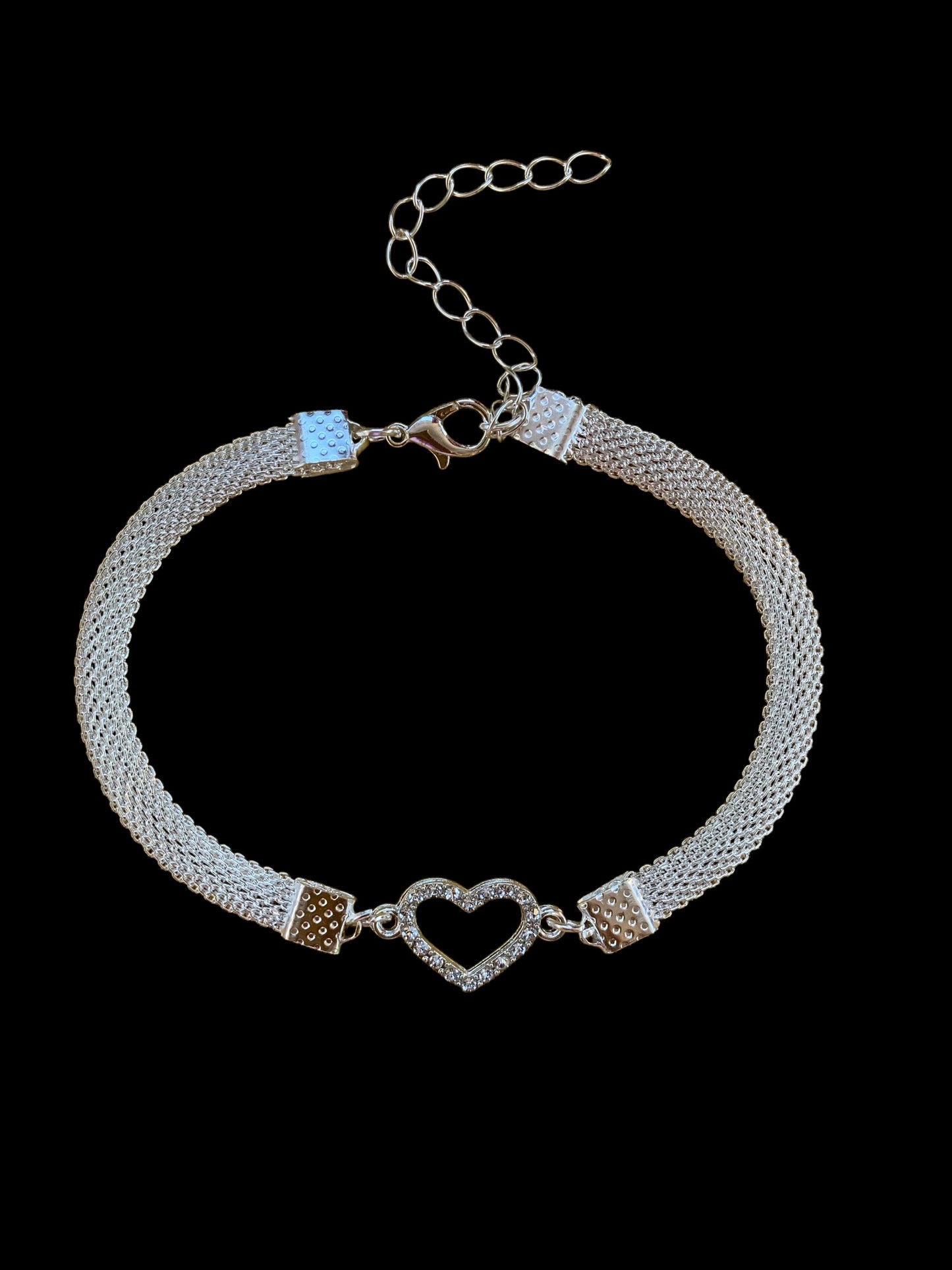 Fashion Anklet Silver Infinity, Heart, Butterfly and Heart, Twin Butterflies