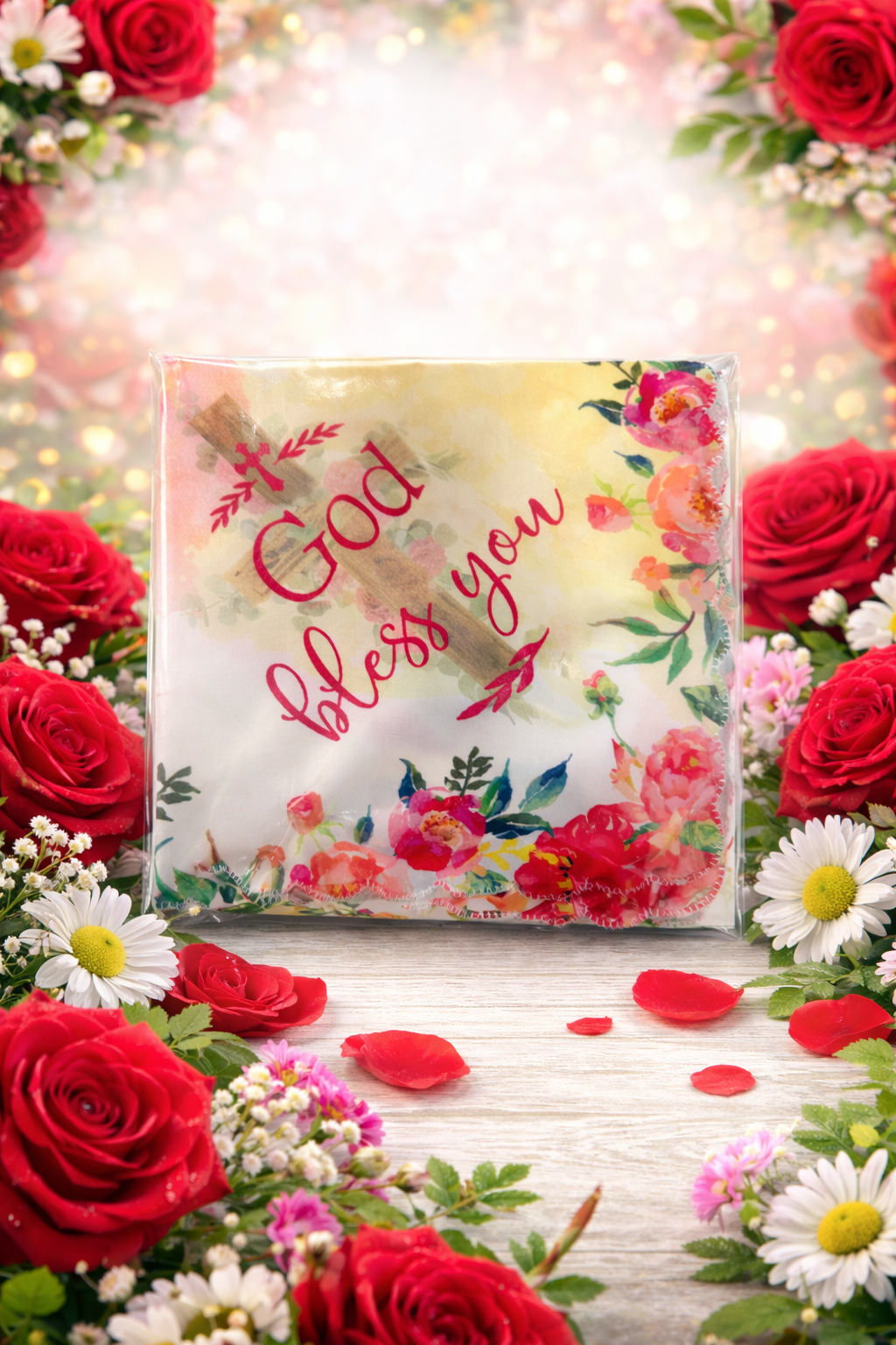 Handkerchief Inspirational Message Faith Biblical