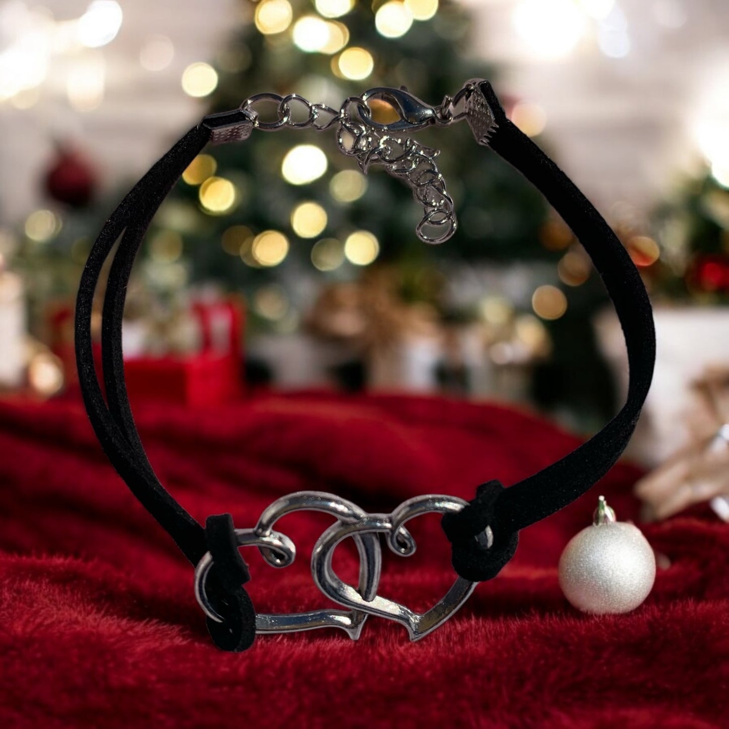 Heart Cord Black Fashion Bracelet
