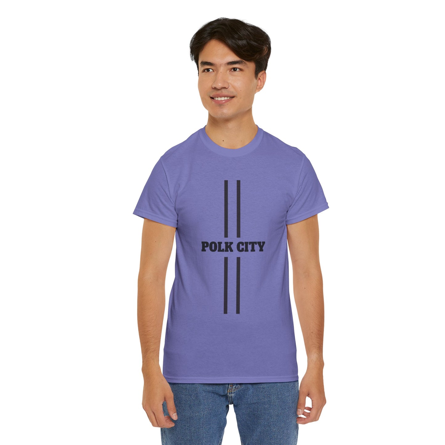 Polk City Unisex Heavy Cotton Tee - Casual Comfort for Every Occasion