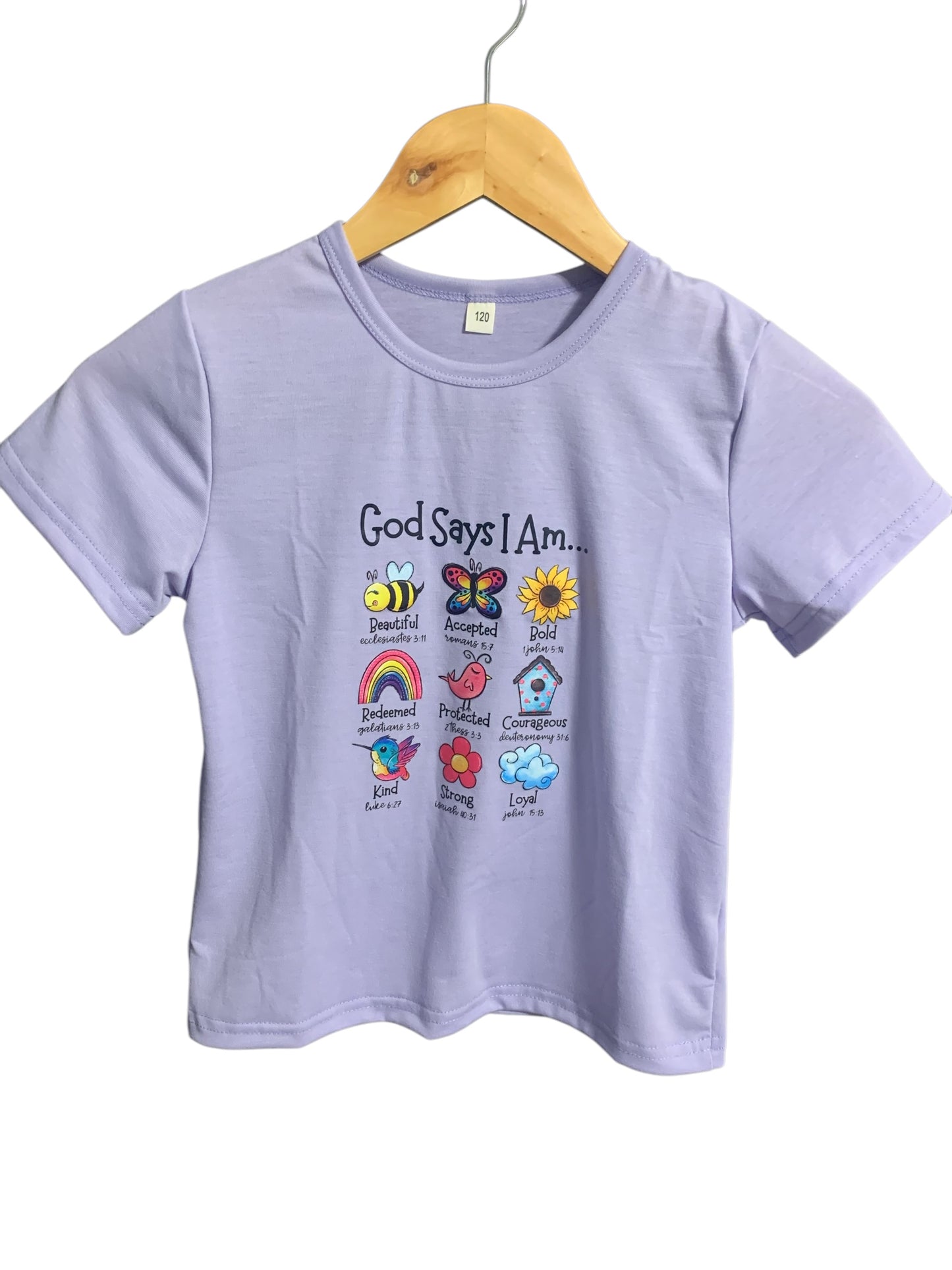 God Says I Am Girl T Shirt Girl Tee