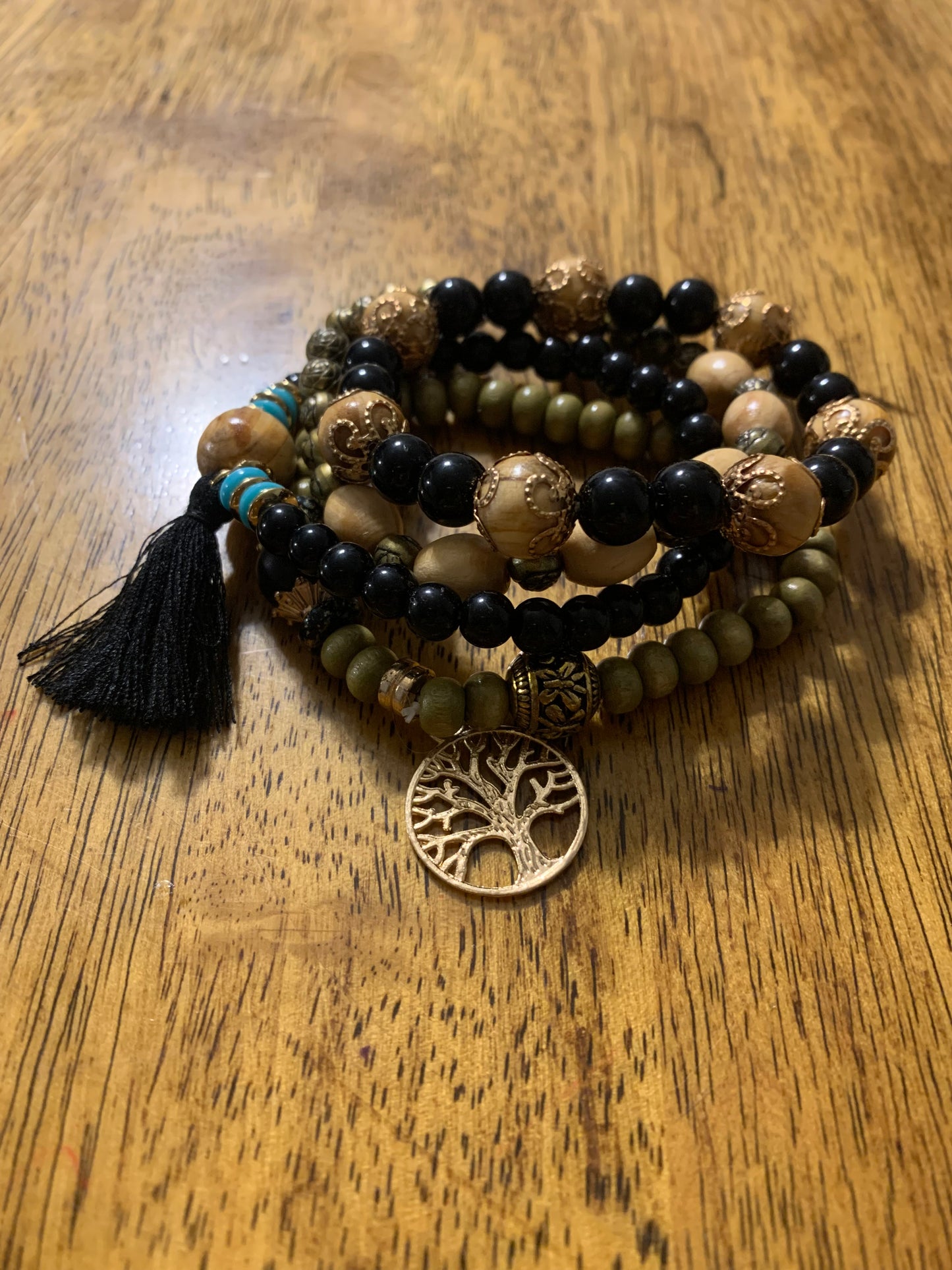 Mountain Sunset Tree of Life Bohemian Bracelet