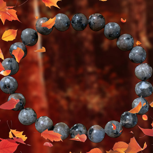Handmade Yooperlight Gray Natural Stone Stretch Bracelet