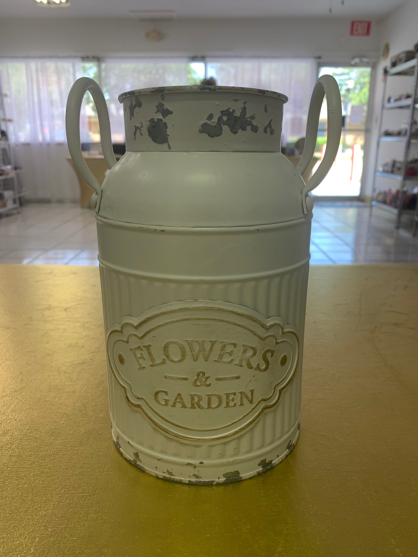 Rustic Garden Metal Pot