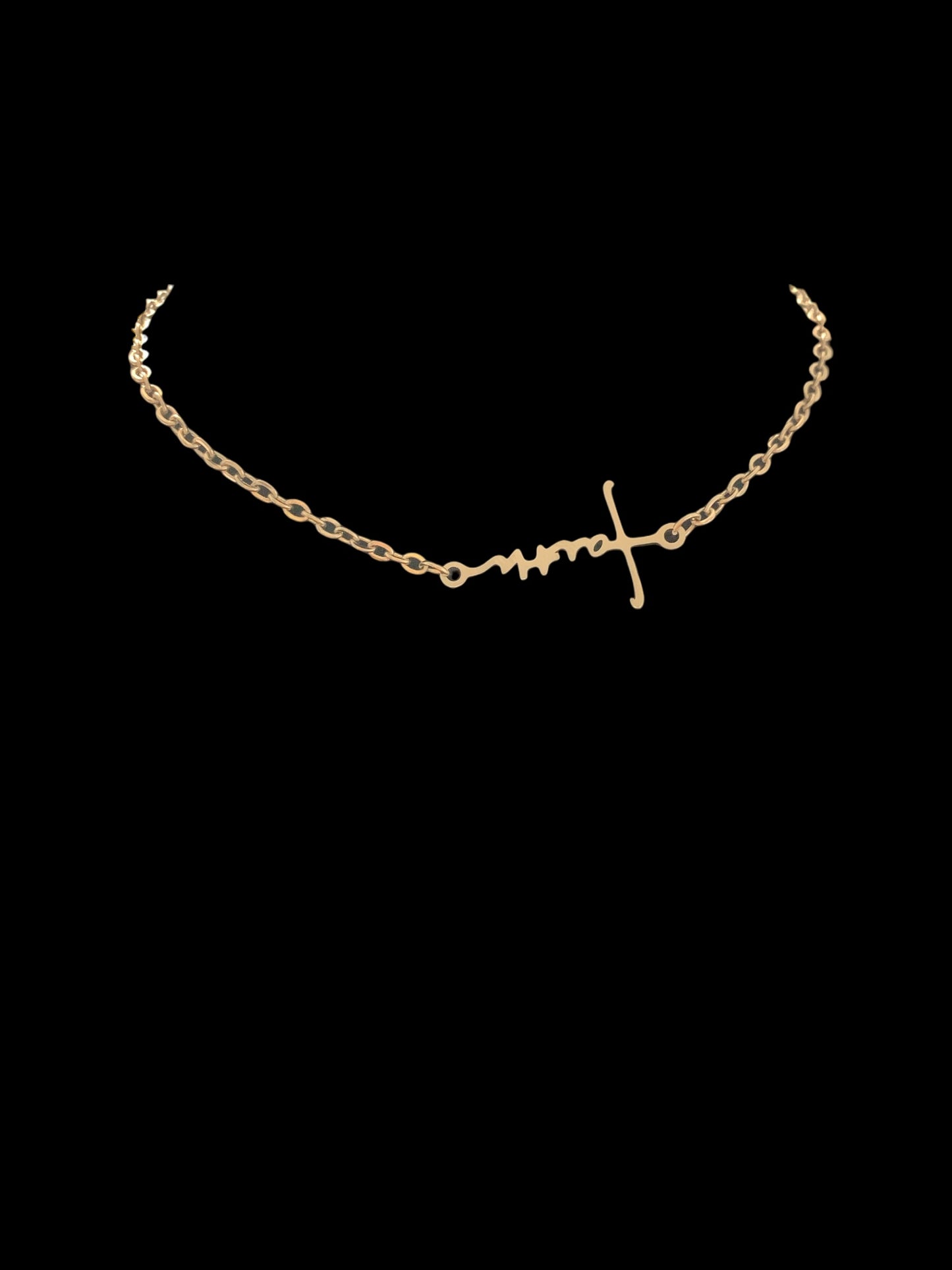 Faith Cross Bracelet Stainless Steel Silver Tone