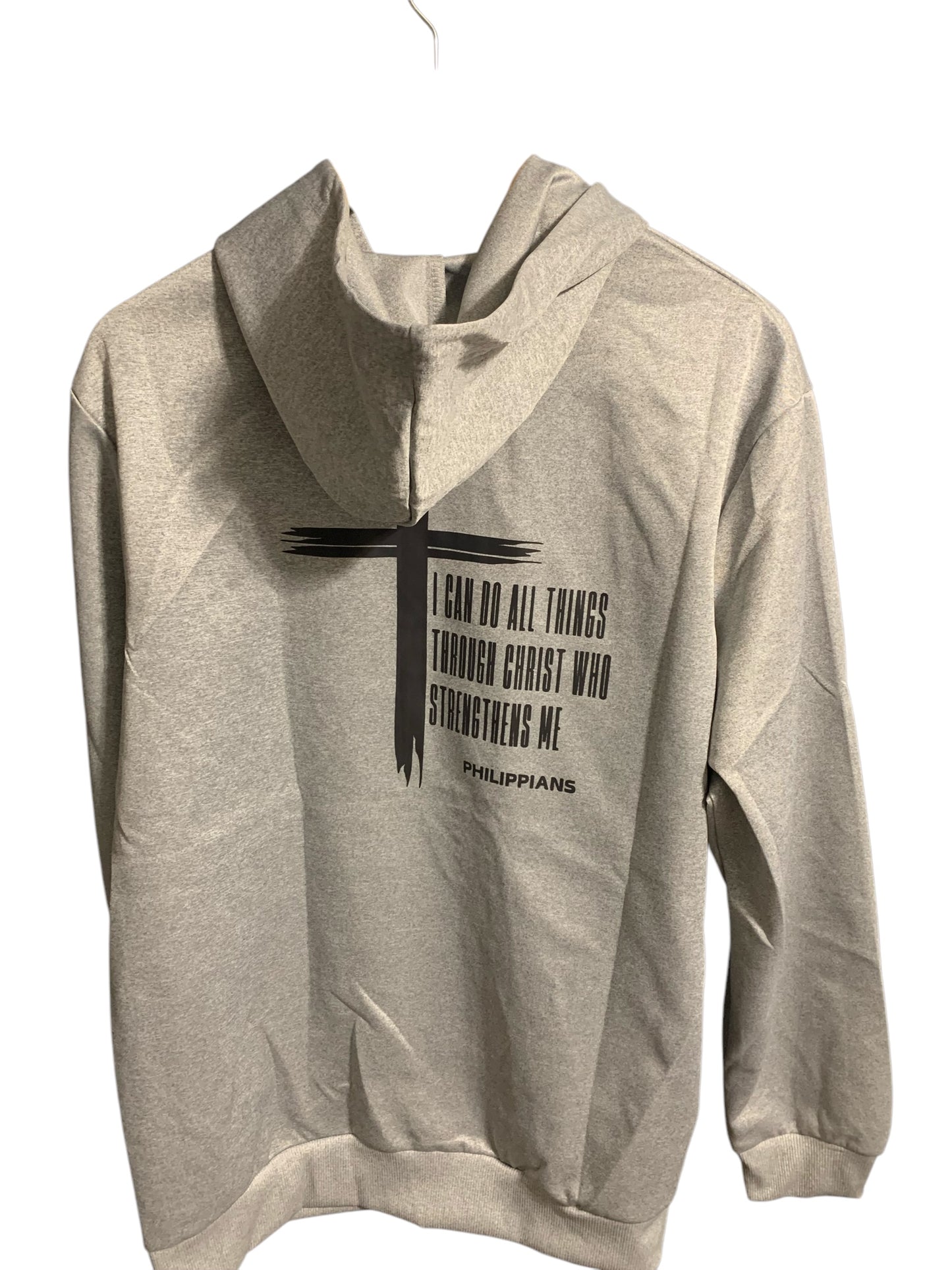 I Can Do All Things Through Christ Who Strengthens Me Light Zipper Sweatshirt with Hood
