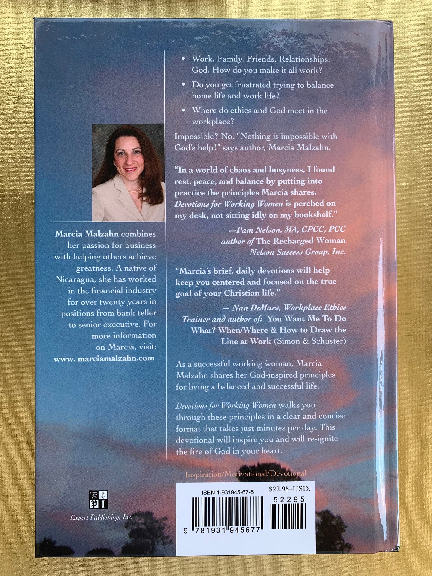 Devotions for Working Women by Marcia Malzahn