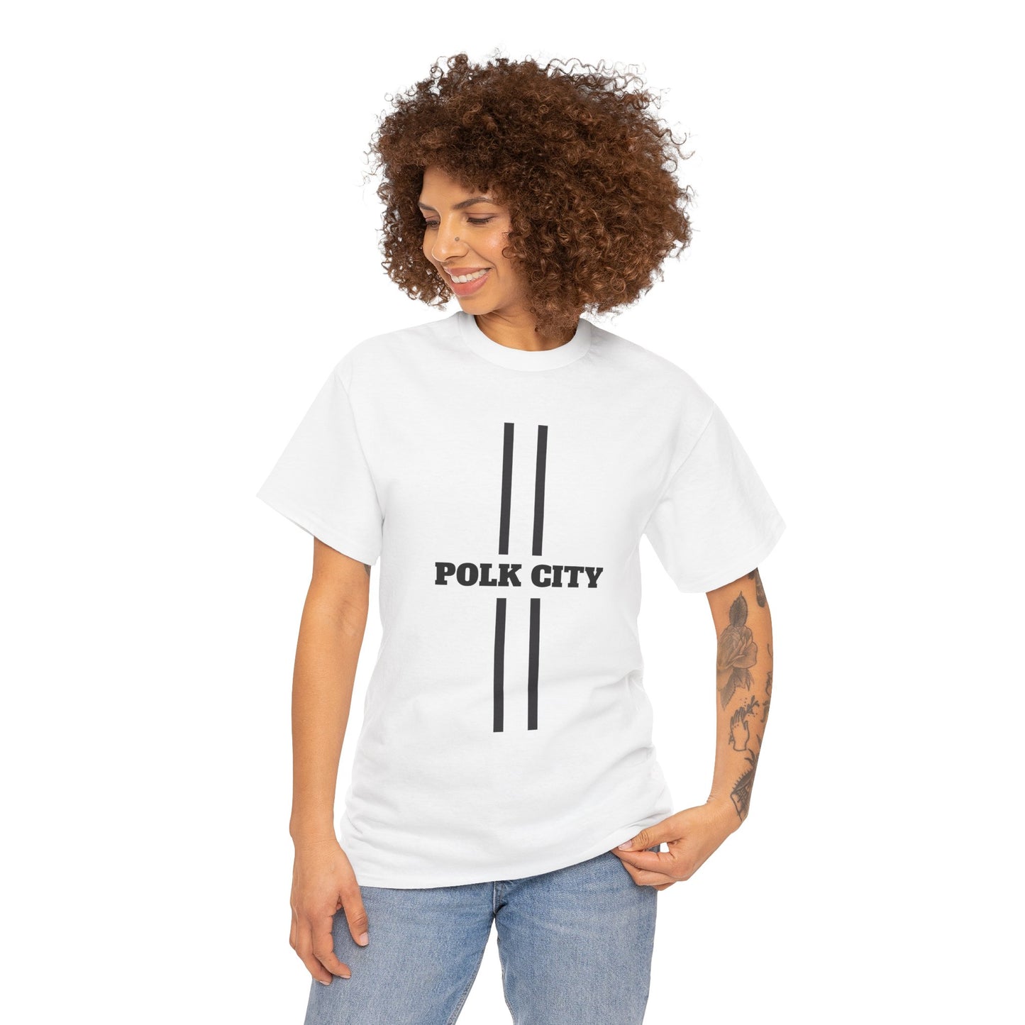 Polk City Unisex Heavy Cotton Tee - Casual Comfort for Every Occasion