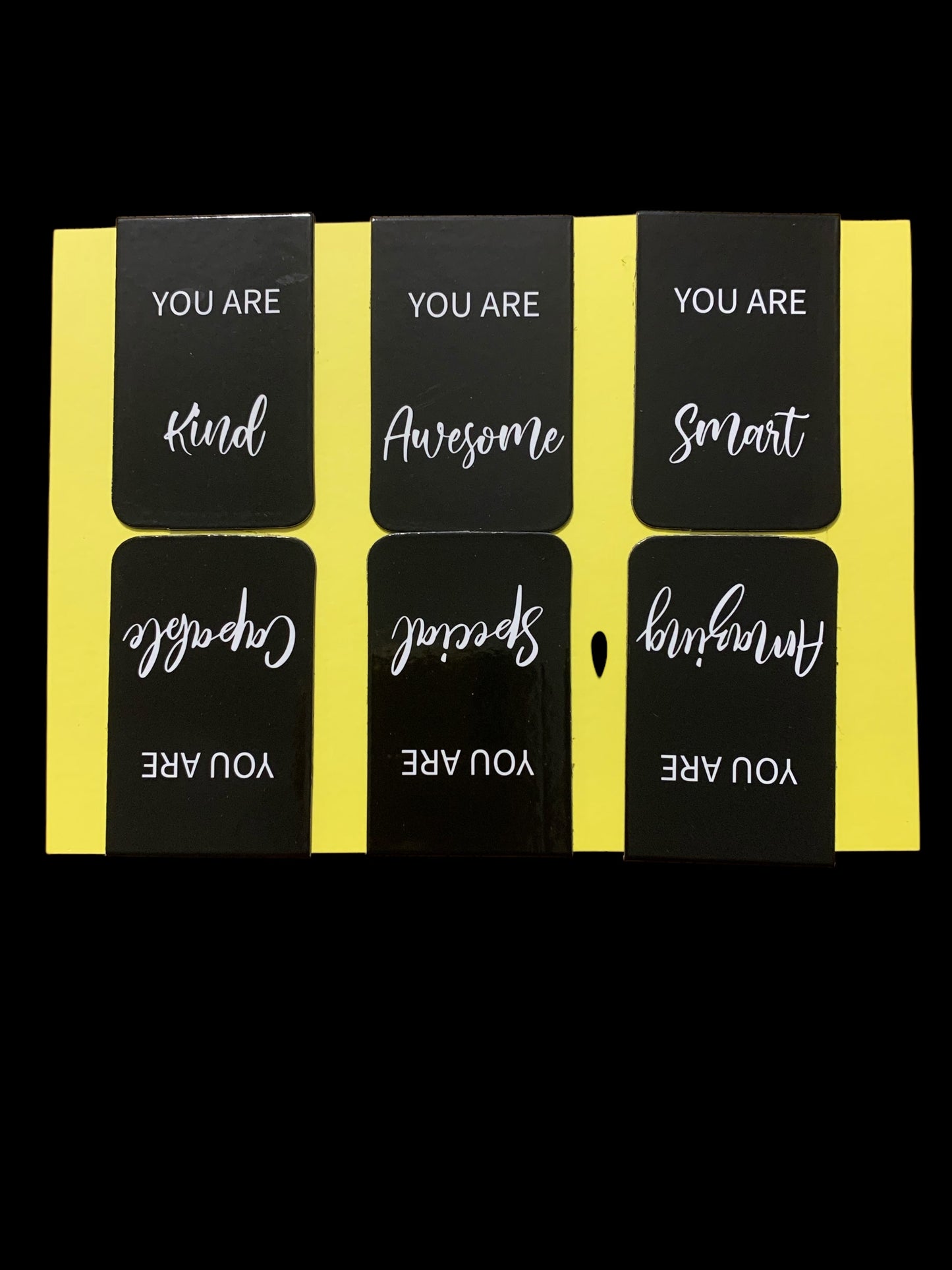Declarations of Power Kind Awesome Smart Amazing Special Capable Magnetic Bookmarks, Set of 6