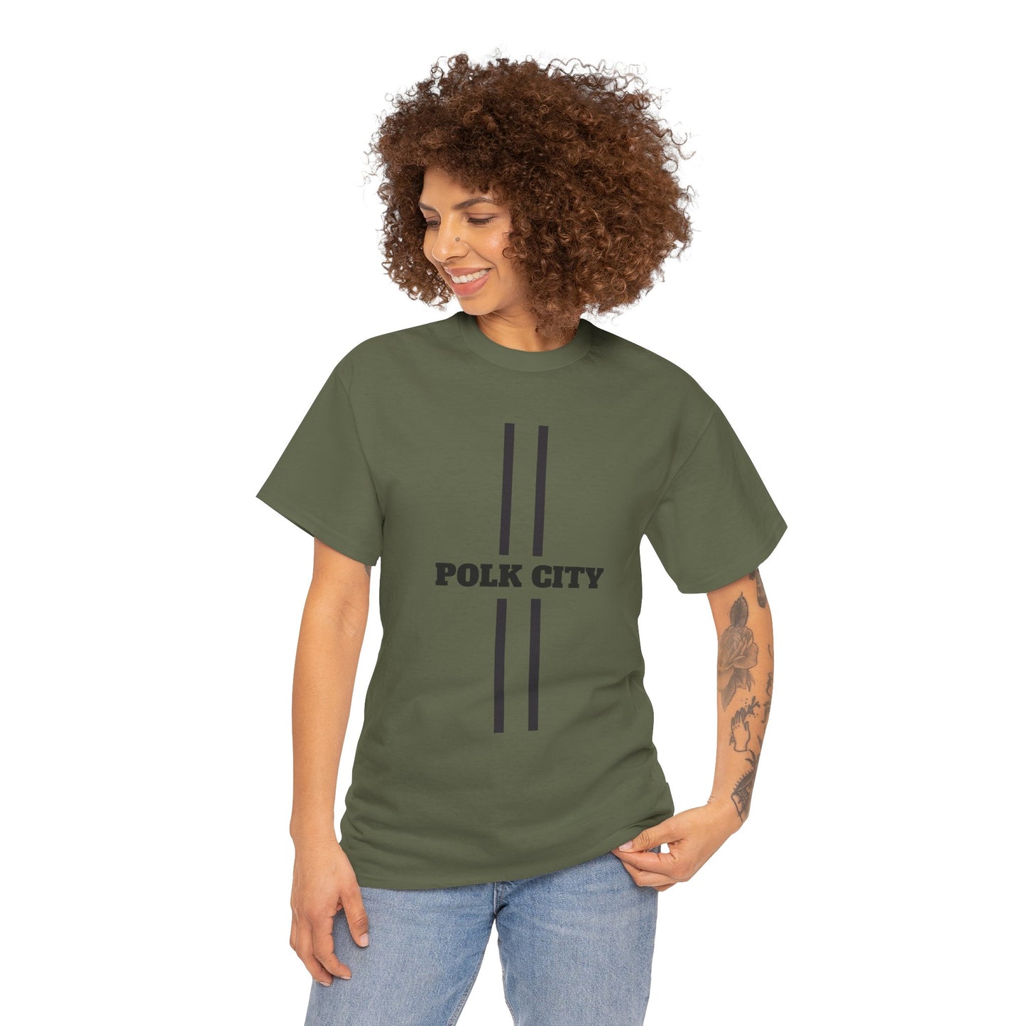 Polk City Unisex Heavy Cotton Tee - Casual Comfort for Every Occasion