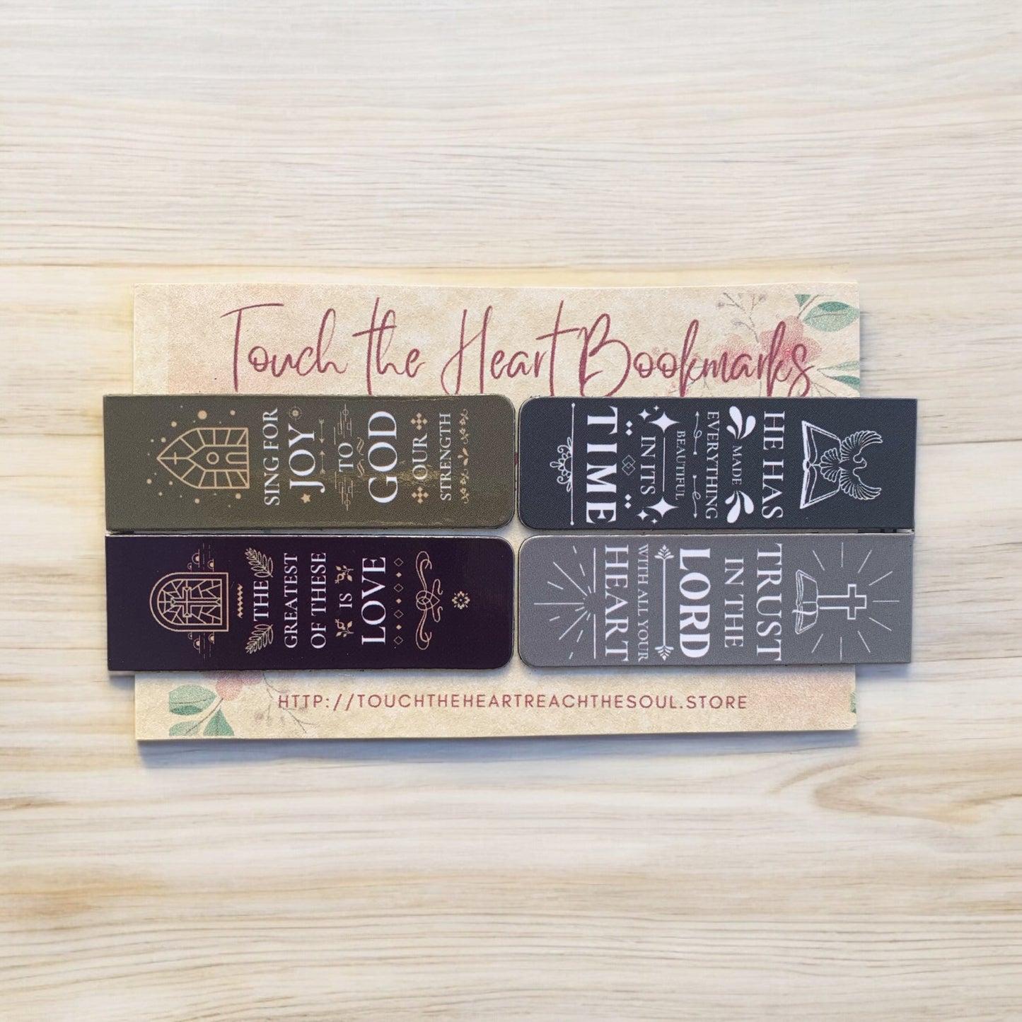 Kind God Love and Faith Magnetic Bookmarks