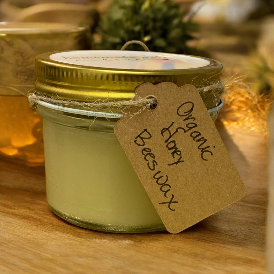 Organic Honey Beeswax Natural Scent Handmade Natural Candle