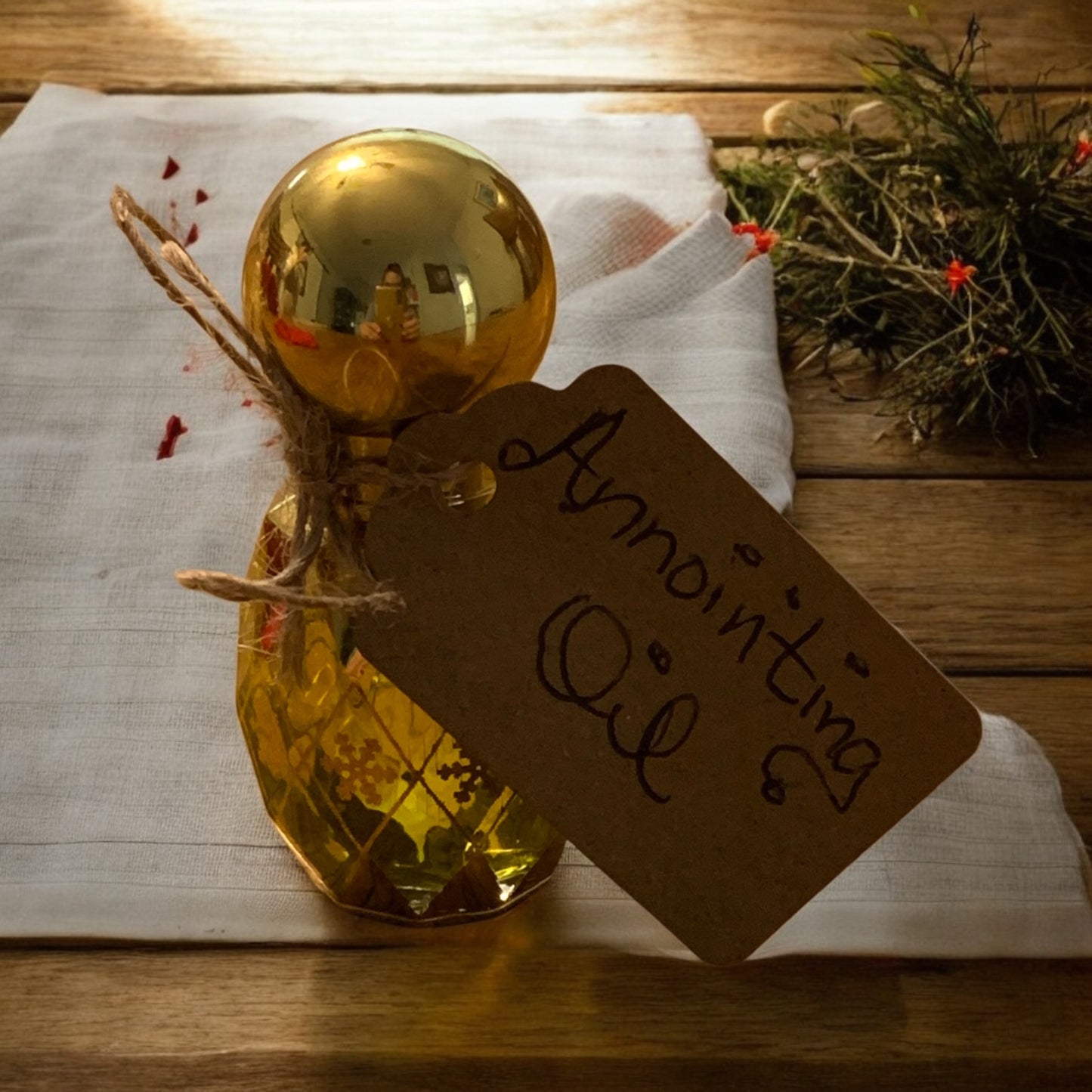 Anointing Oil Holiday Delight Apple Cranberry Organic Natural