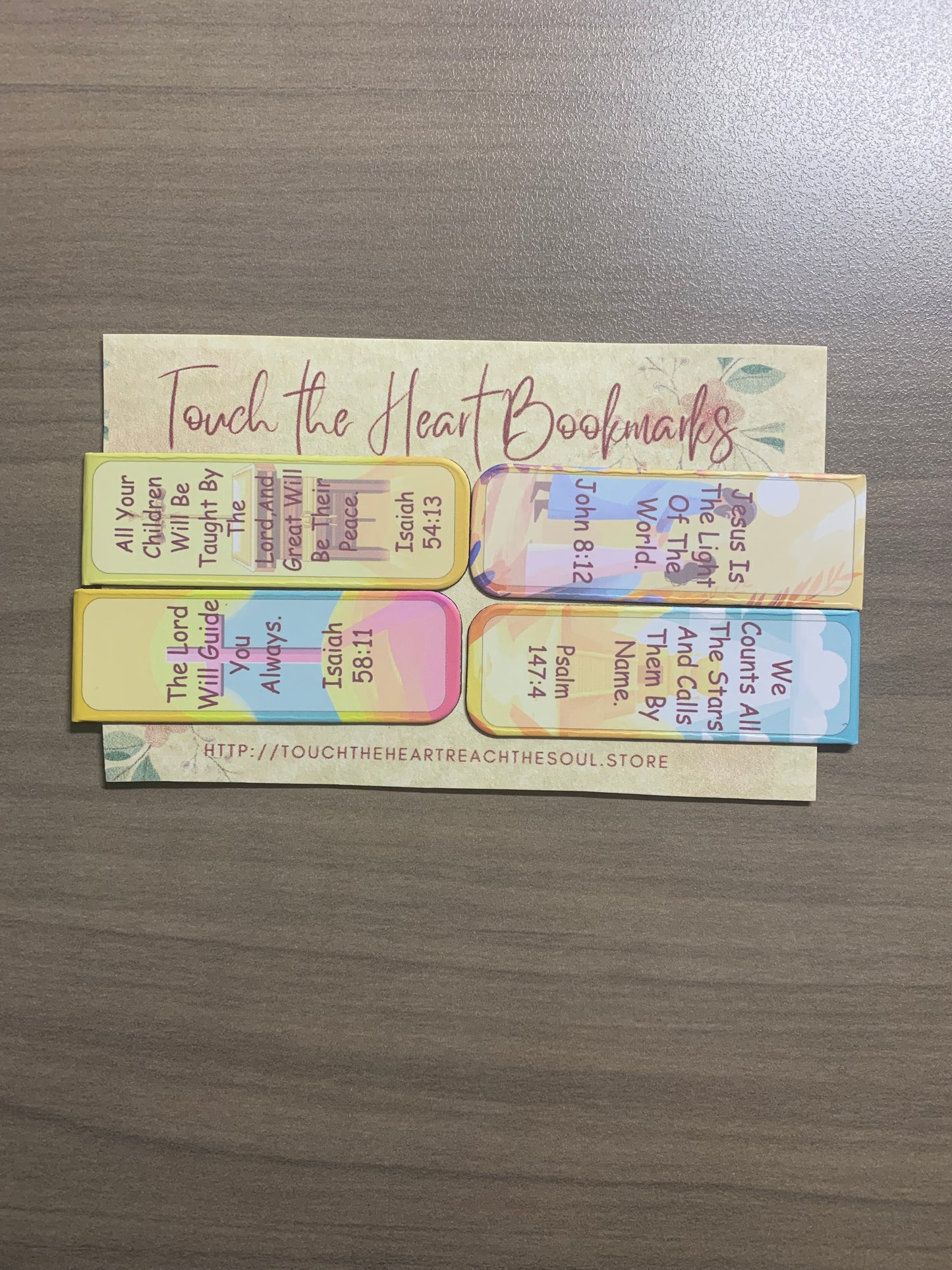 Rainbow Colors Bible Verse Magnetic Bookmarks