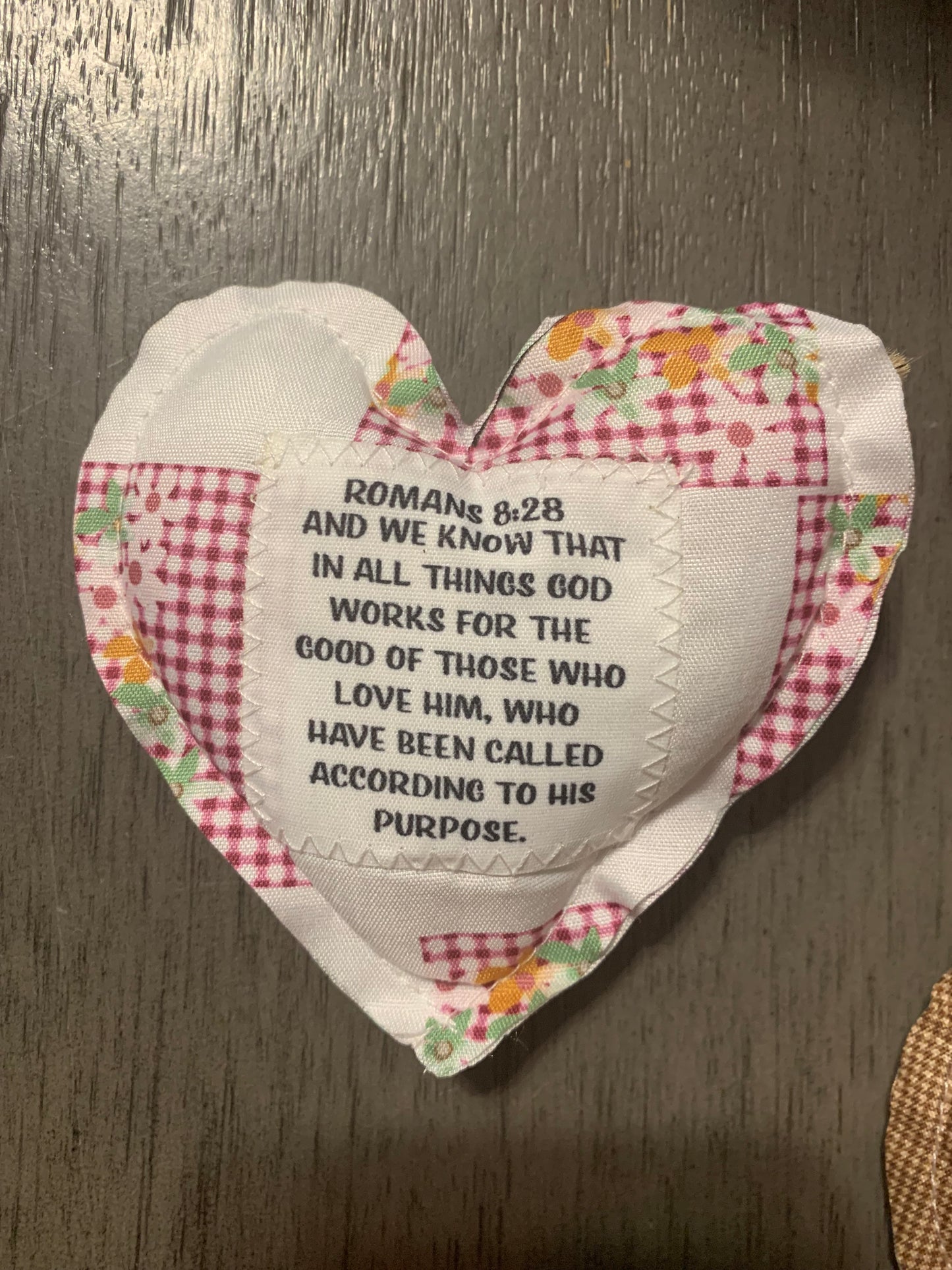 Heart Prayer Pillows with Cross Inside