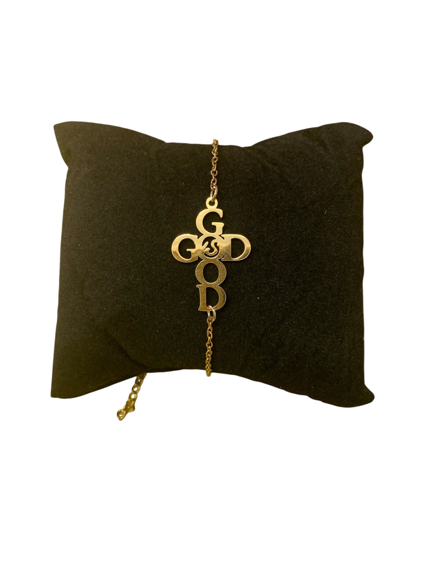 God is Good Gold Plated Stainless Steel Bracelet