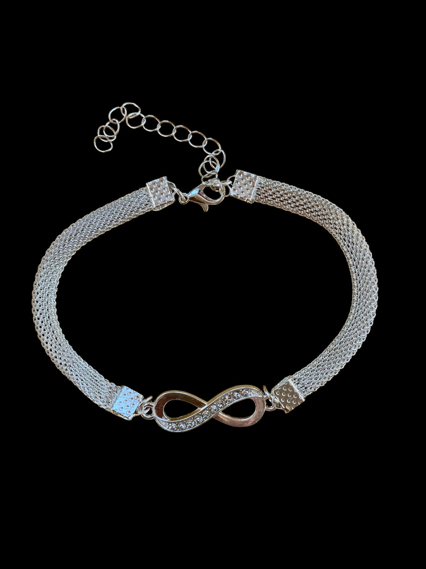 Fashion Anklet Silver Infinity, Heart, Butterfly and Heart, Twin Butterflies