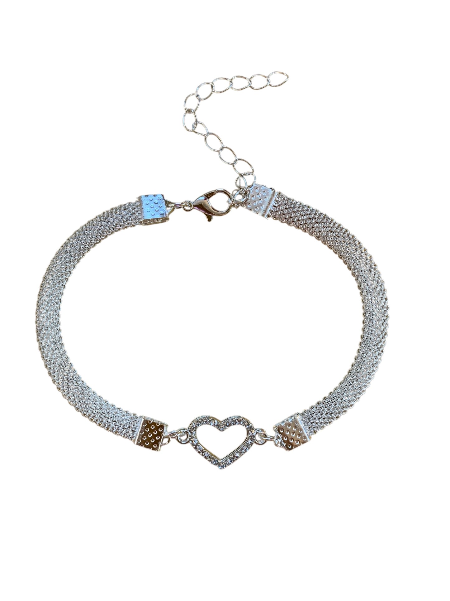 Fashion Anklet Silver Infinity, Heart, Butterfly and Heart, Twin Butterflies