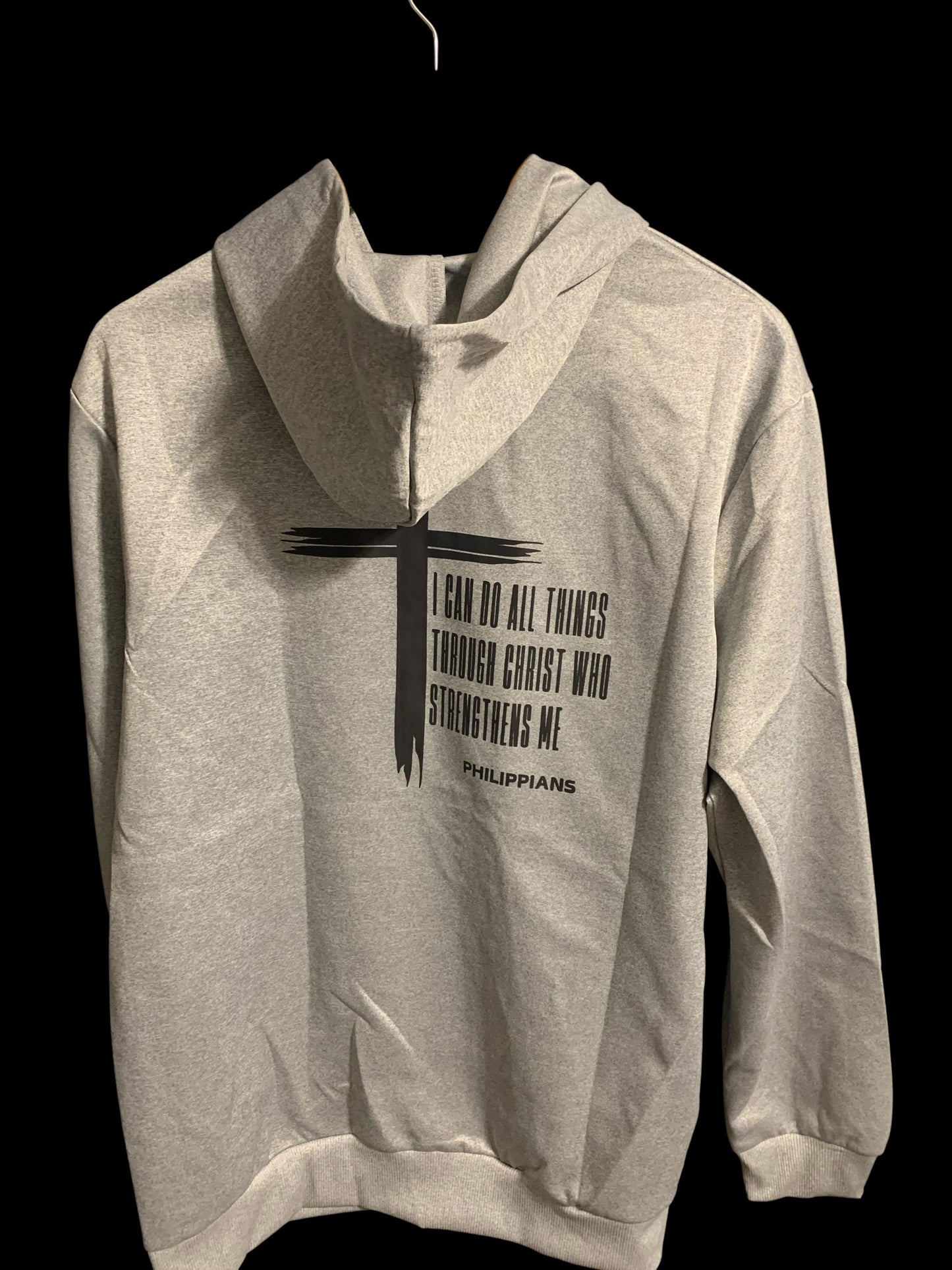 I Can Do All Things Through Christ Who Strengthens Me Light Zipper Sweatshirt with Hood