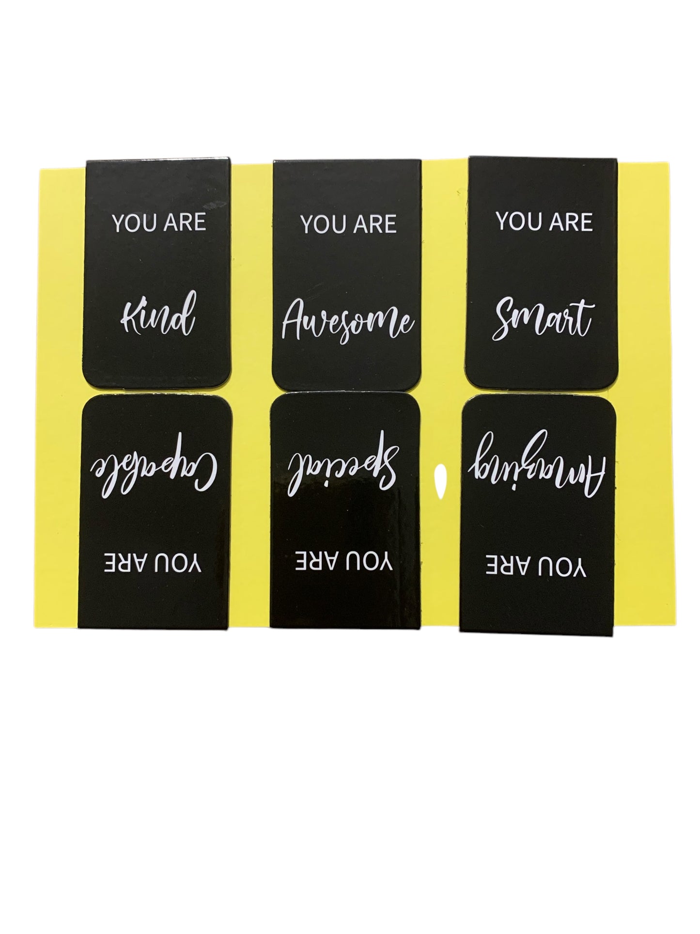 Declarations of Power Kind Awesome Smart Amazing Special Capable Magnetic Bookmarks, Set of 6