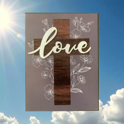 Love Cross Wall Art