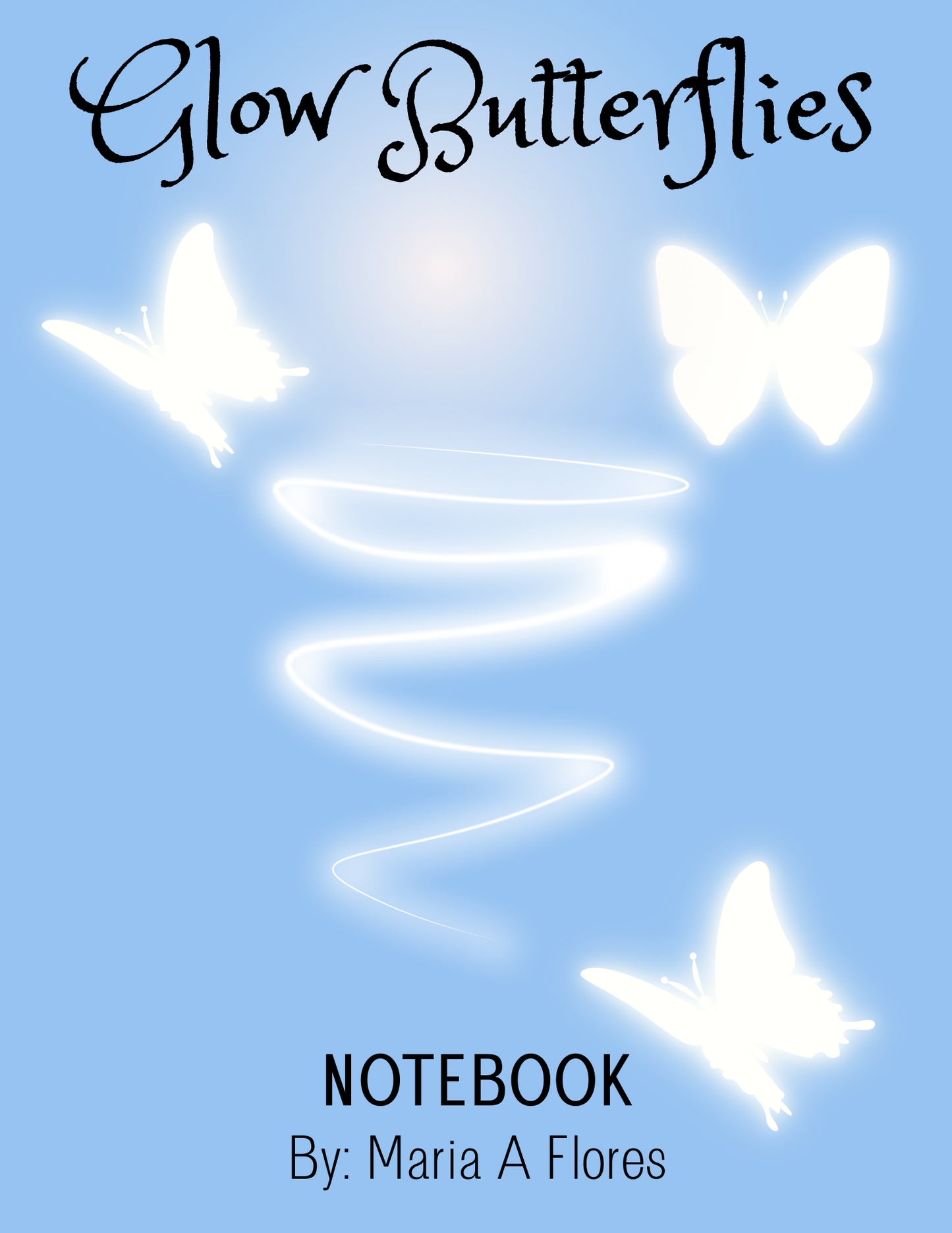 Glow Butterflies: Decorative Notebook