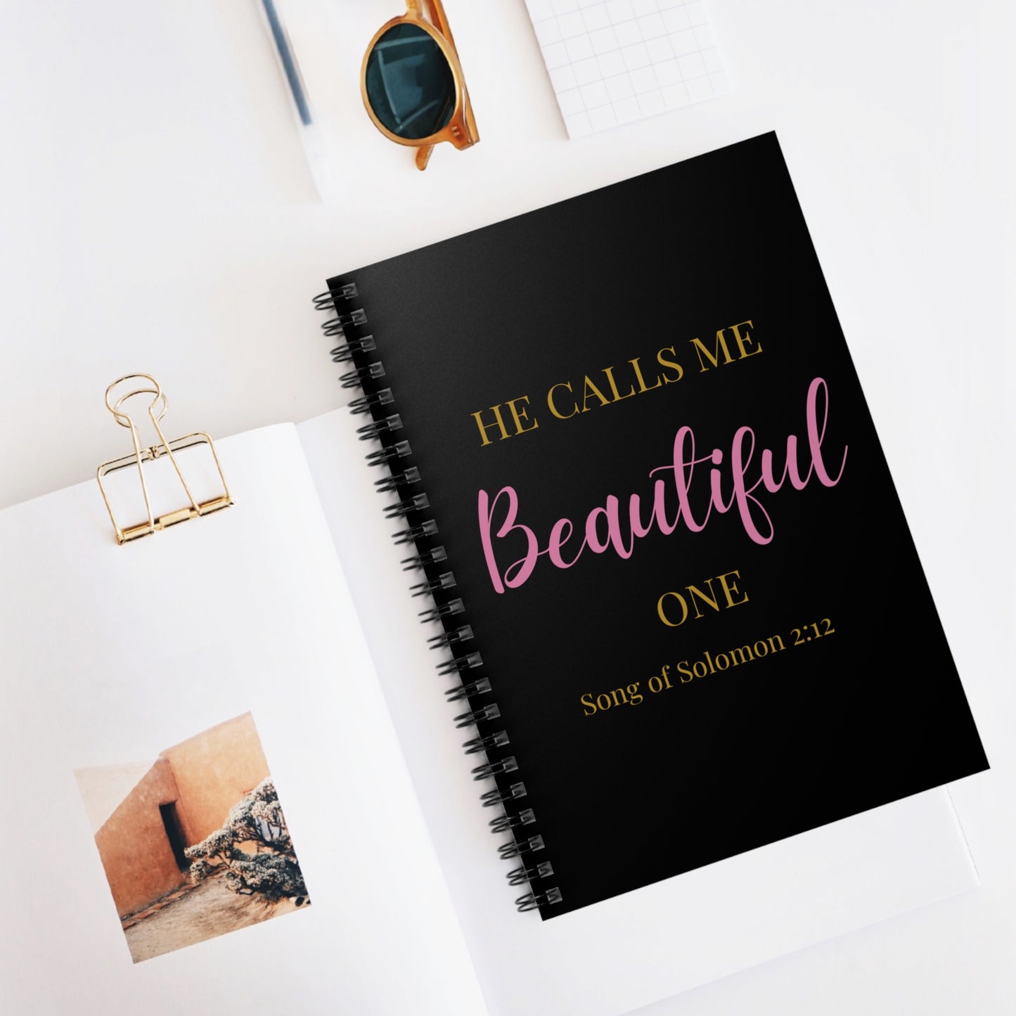 Spiral Notebook - He Calls Me Beautiful One Journal