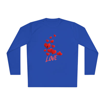 Love Red Hearts and Cross SPORT Long Sleeve Tee